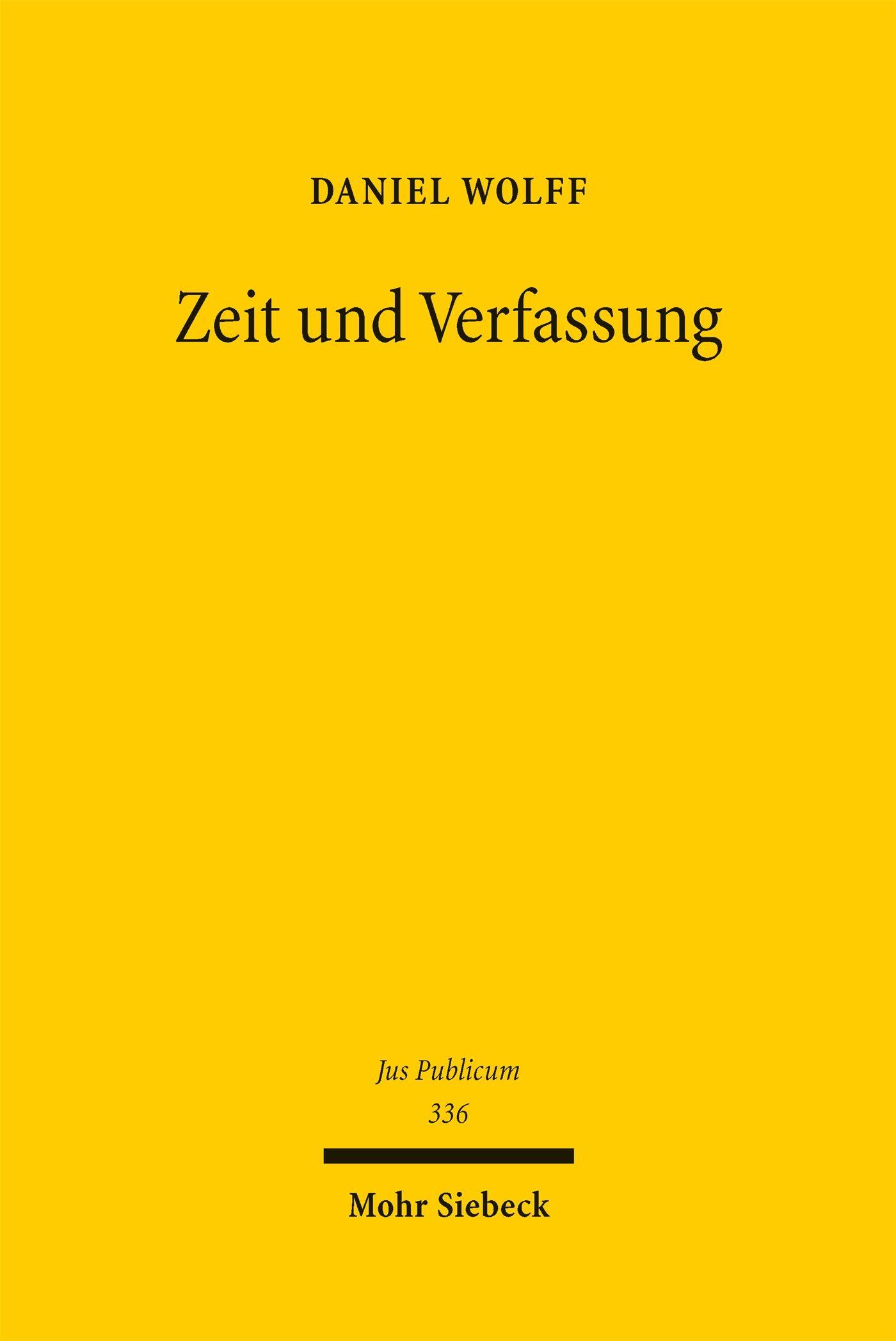Vorderes Coverbild Zeit und Verfassung