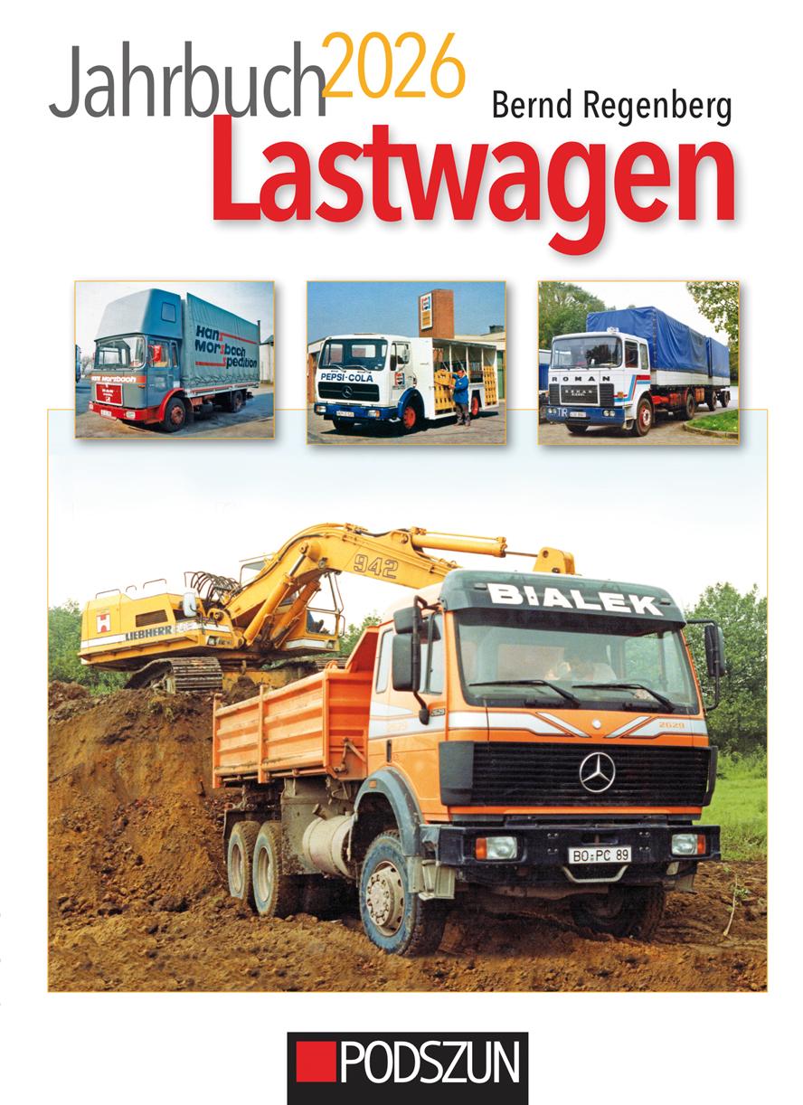 Vorderes Coverbild Jahrbuch Lastwagen 2026