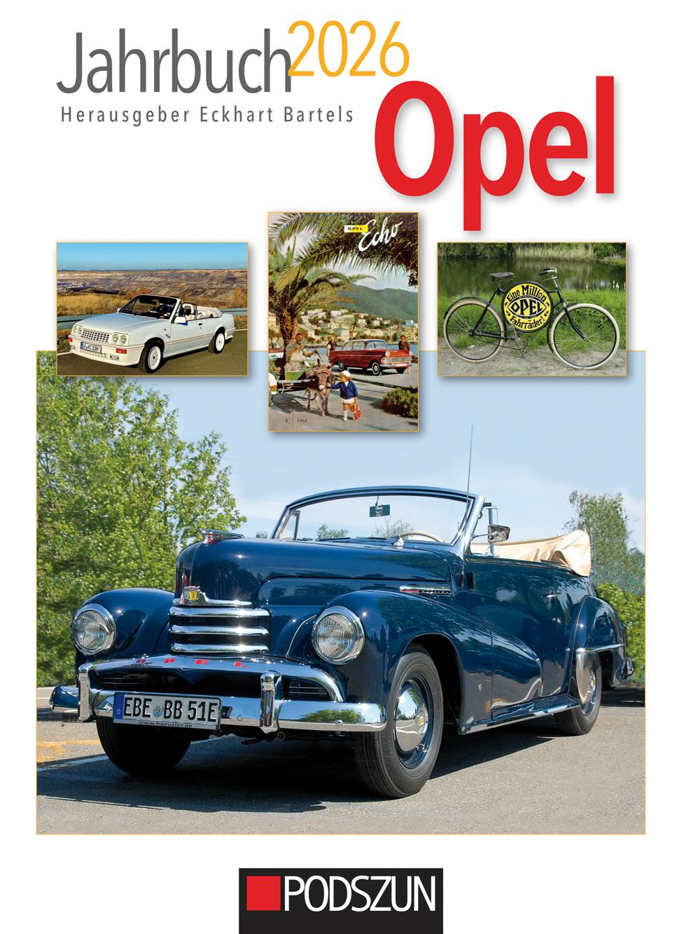 Vorderes Coverbild Jahrbuch Opel 2026