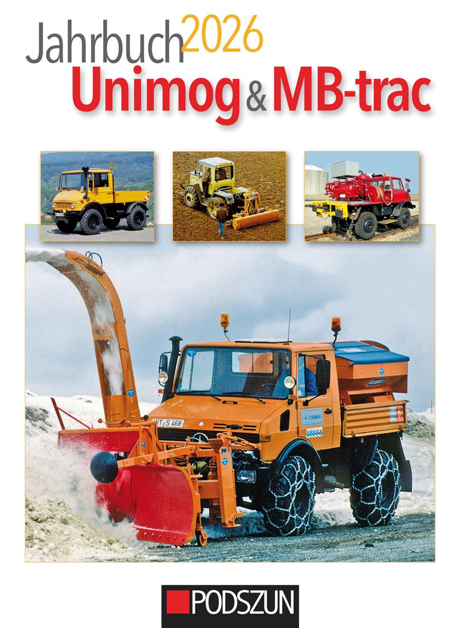 Vorderes Coverbild Jahrbuch Unimog & MB-trac 2026