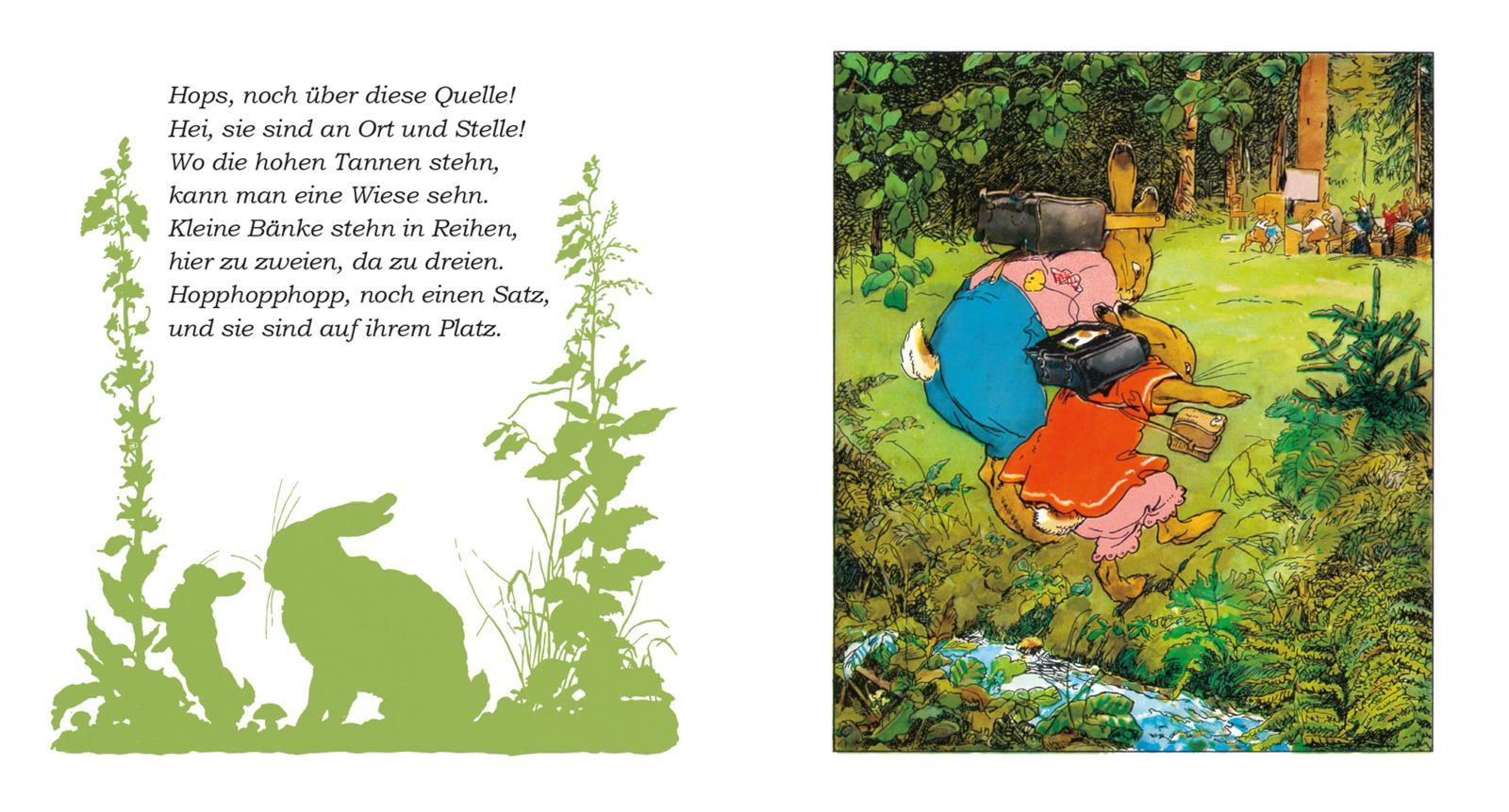 Beispielinhalt (Bild) Die Häschenschule: Ein lustiges Bilderbuch - Mini