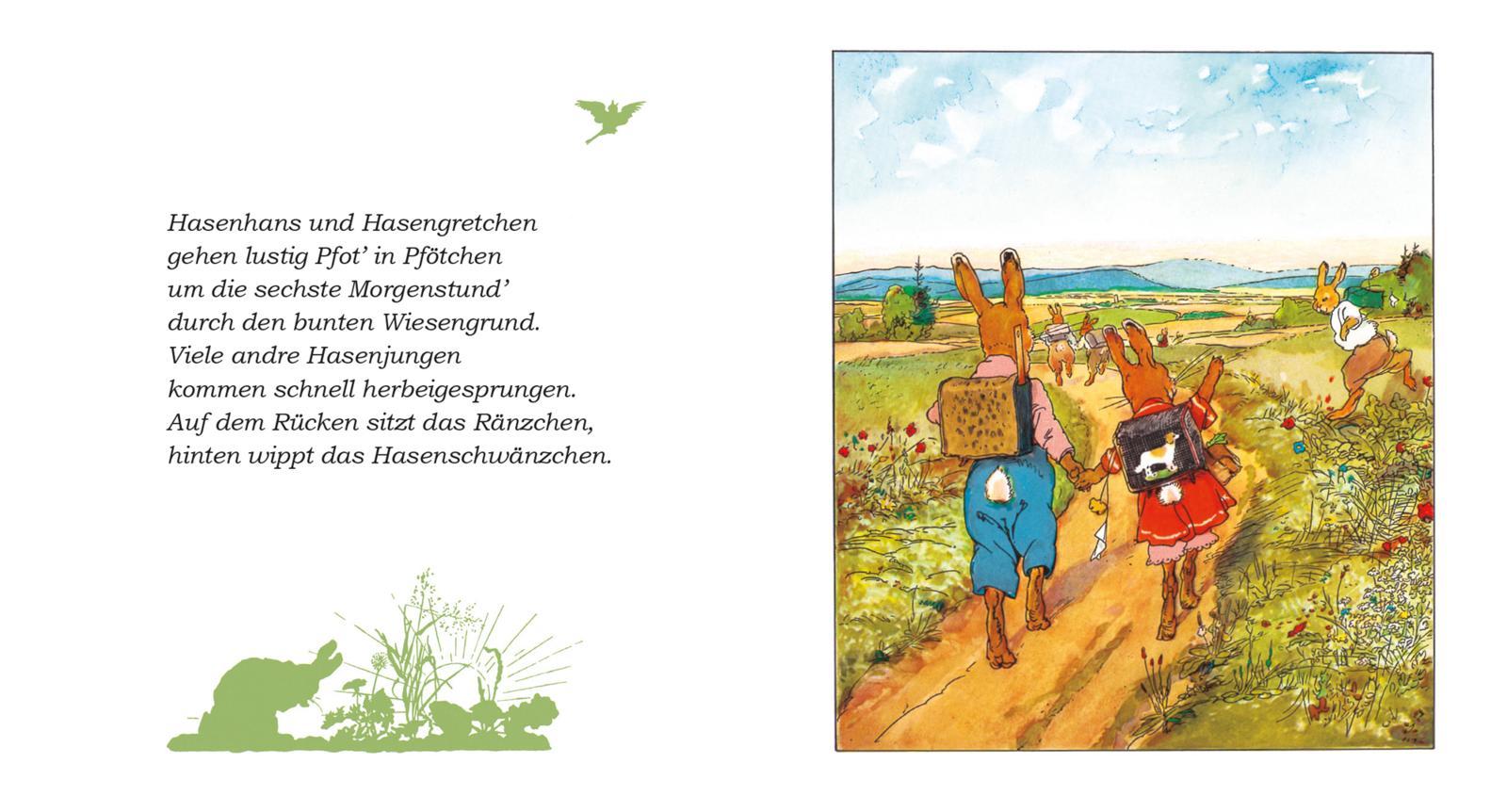 Beispielinhalt (Bild) Die Häschenschule: Ein lustiges Bilderbuch - Mini