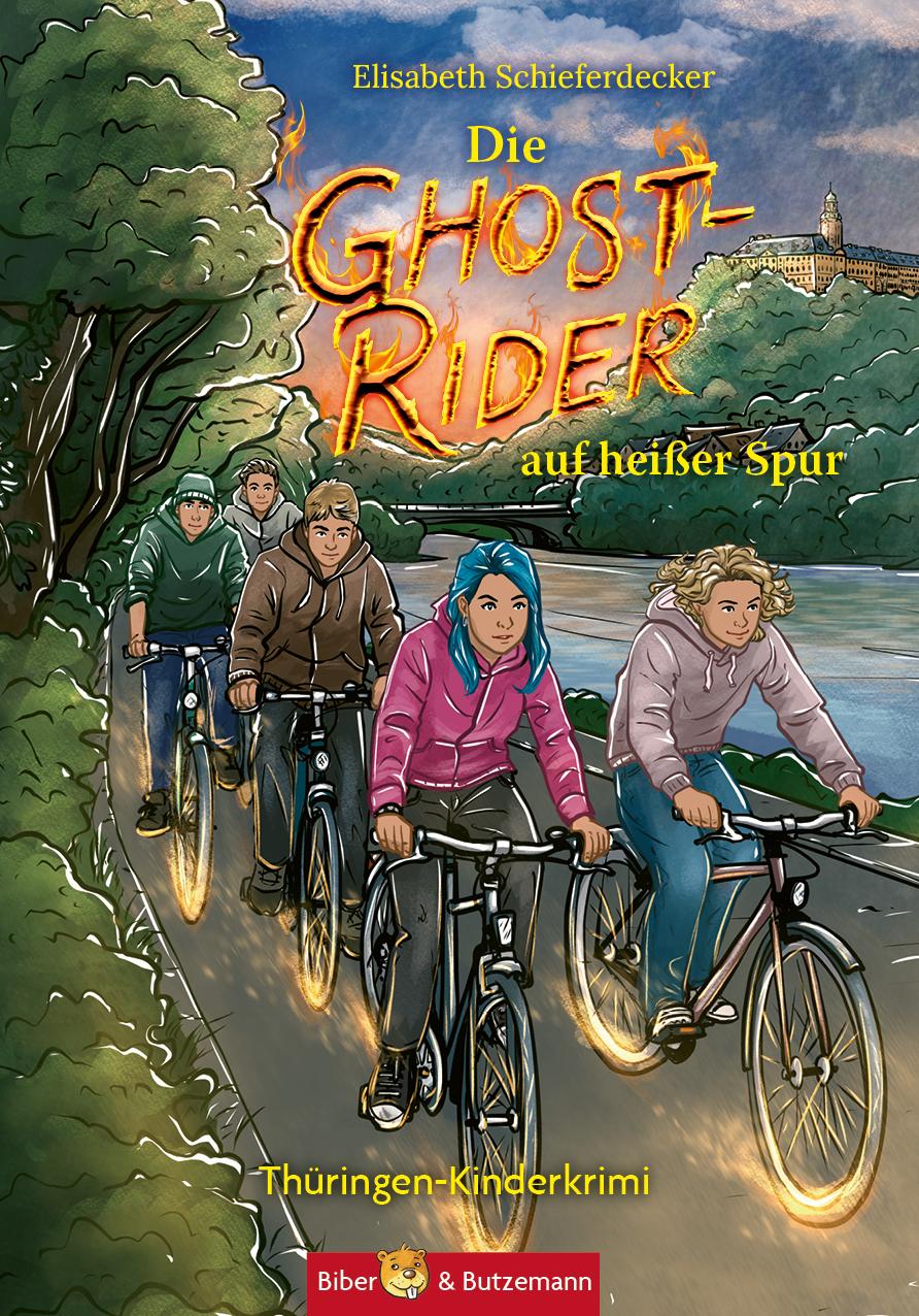 Vorderes Coverbild Die Ghost-Rider auf heißer Spur - Ein Thüringen-Kinderkrimi