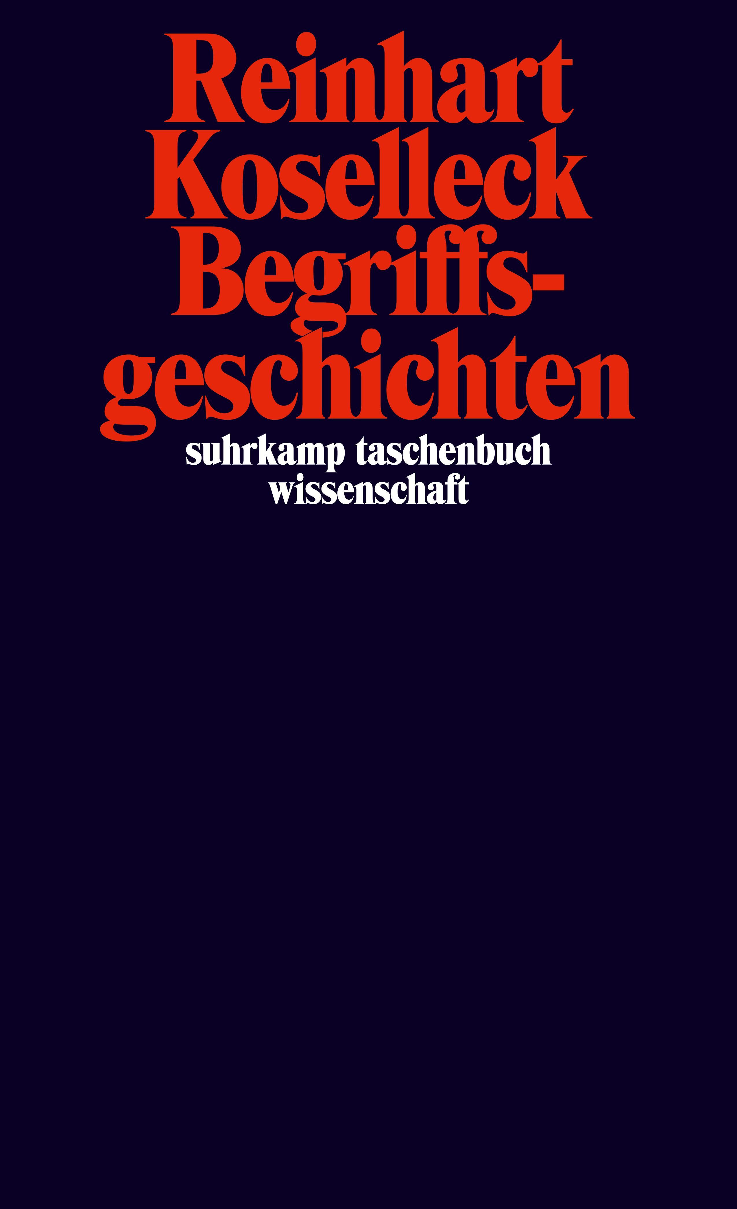 Vorderes Coverbild Begriffsgeschichten