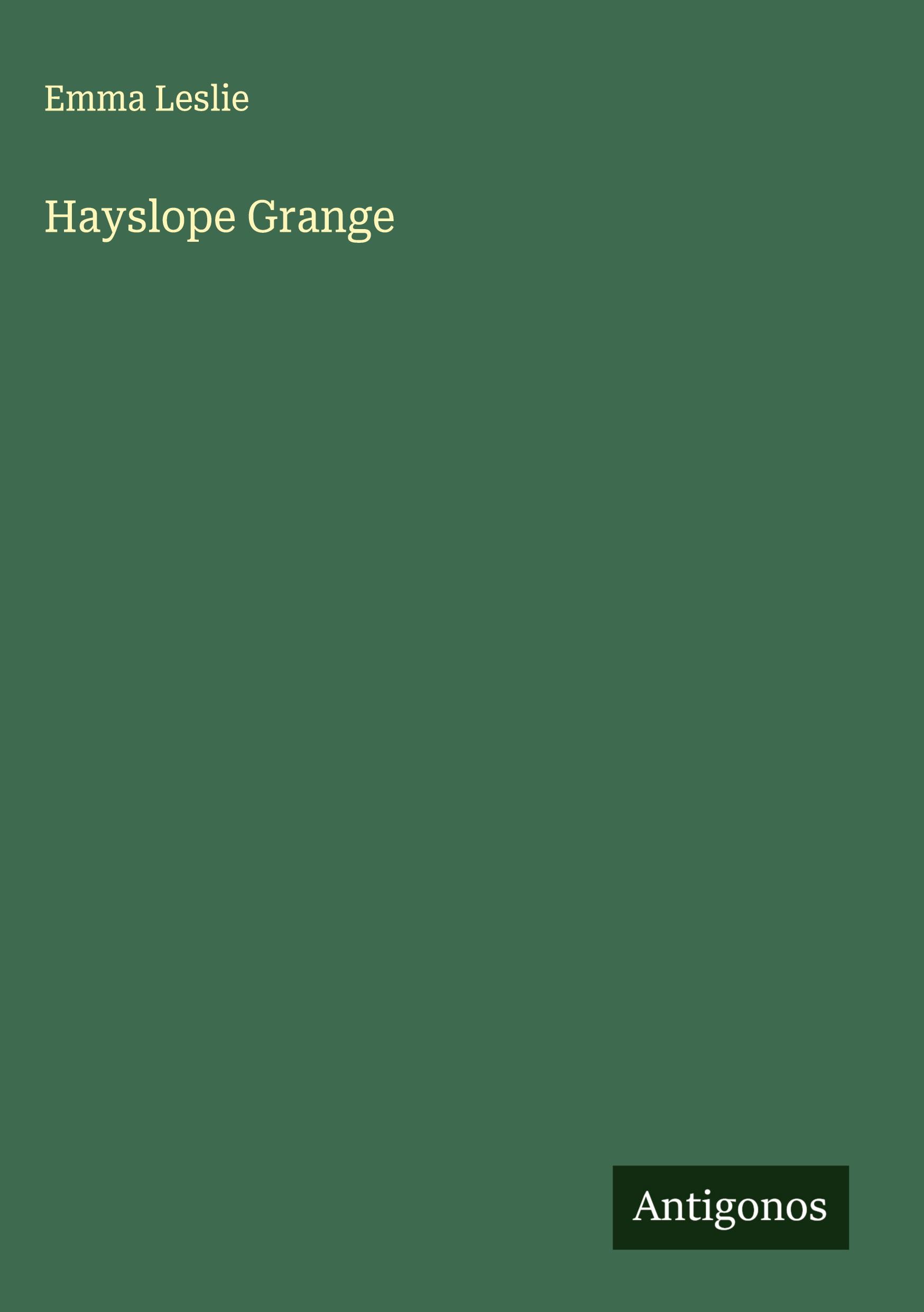 Vorderes Coverbild Hayslope Grange