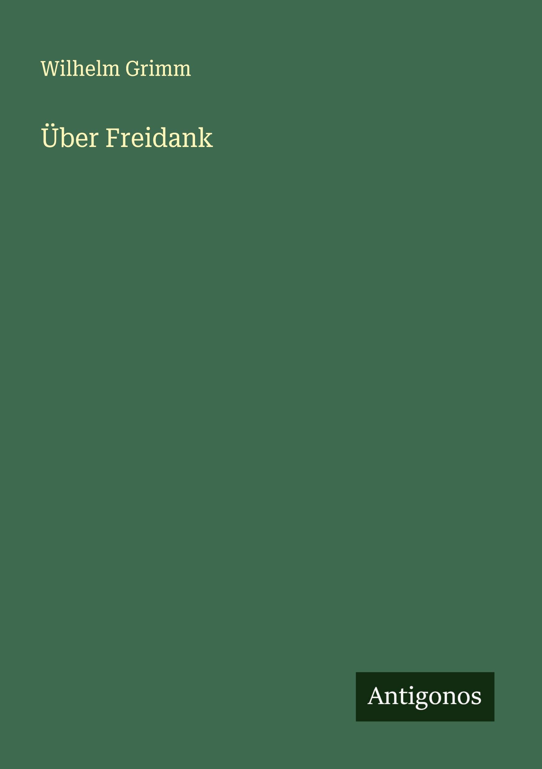 Vorderes Coverbild Über Freidank