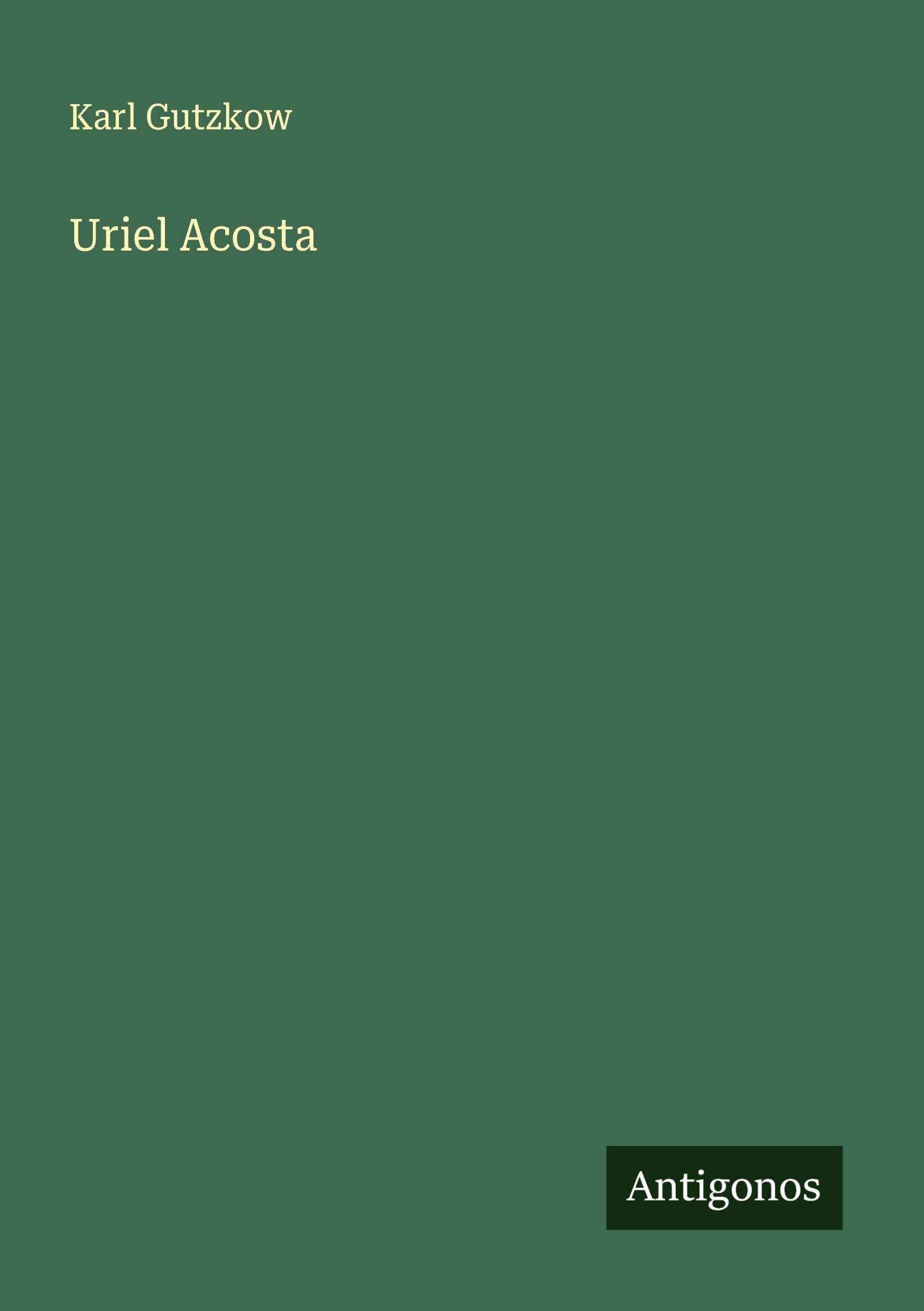 Vorderes Coverbild Uriel Acosta