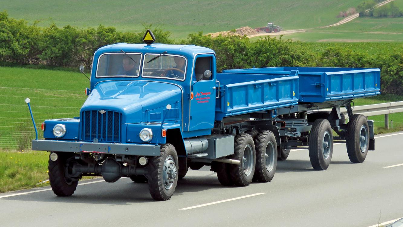Beispielinhalt (Bild) Lastwagen aus Zwickau, Werdau und Ludwigsfelde