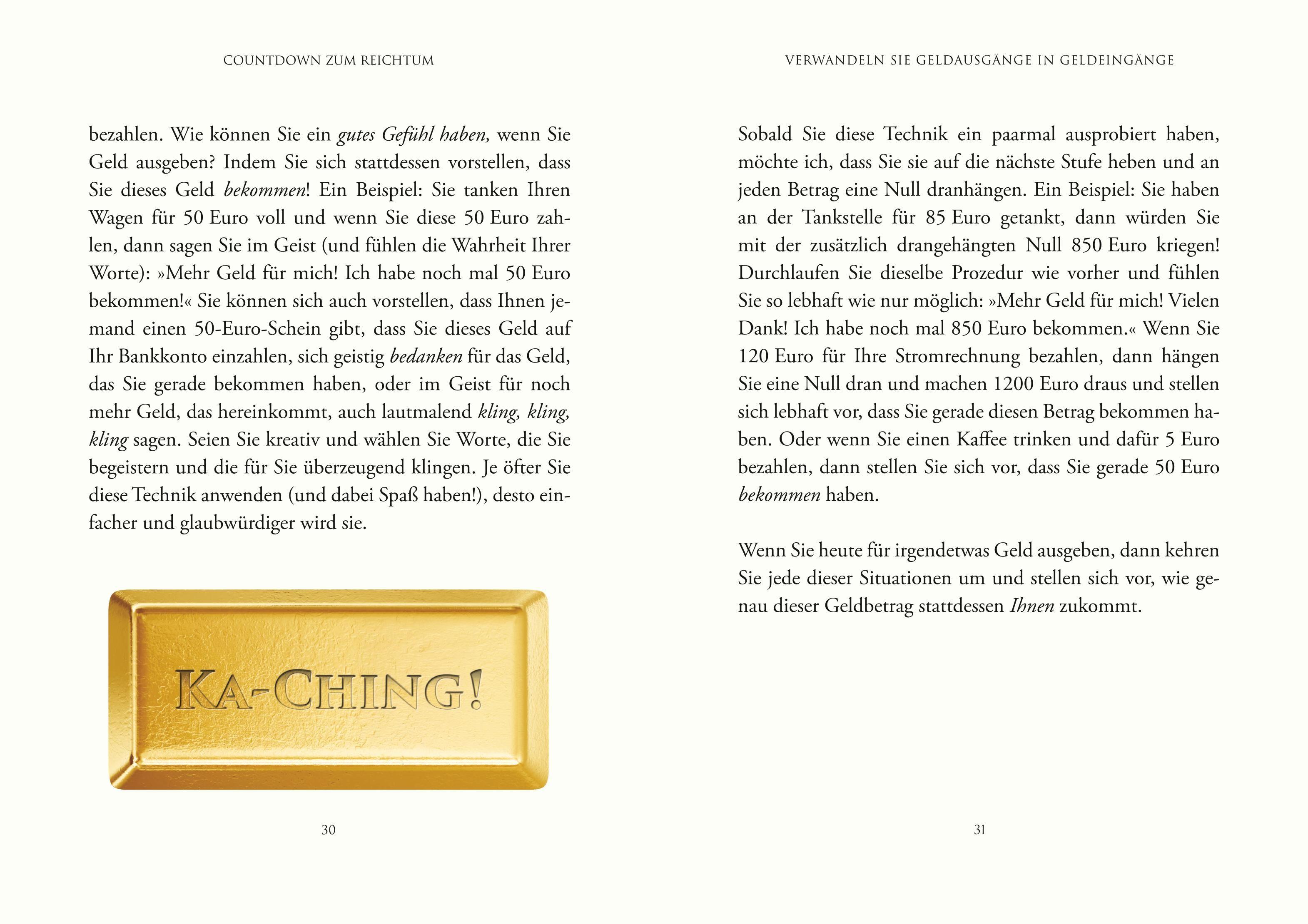 Beispielinhalt (Bild) Countdown zum Reichtum