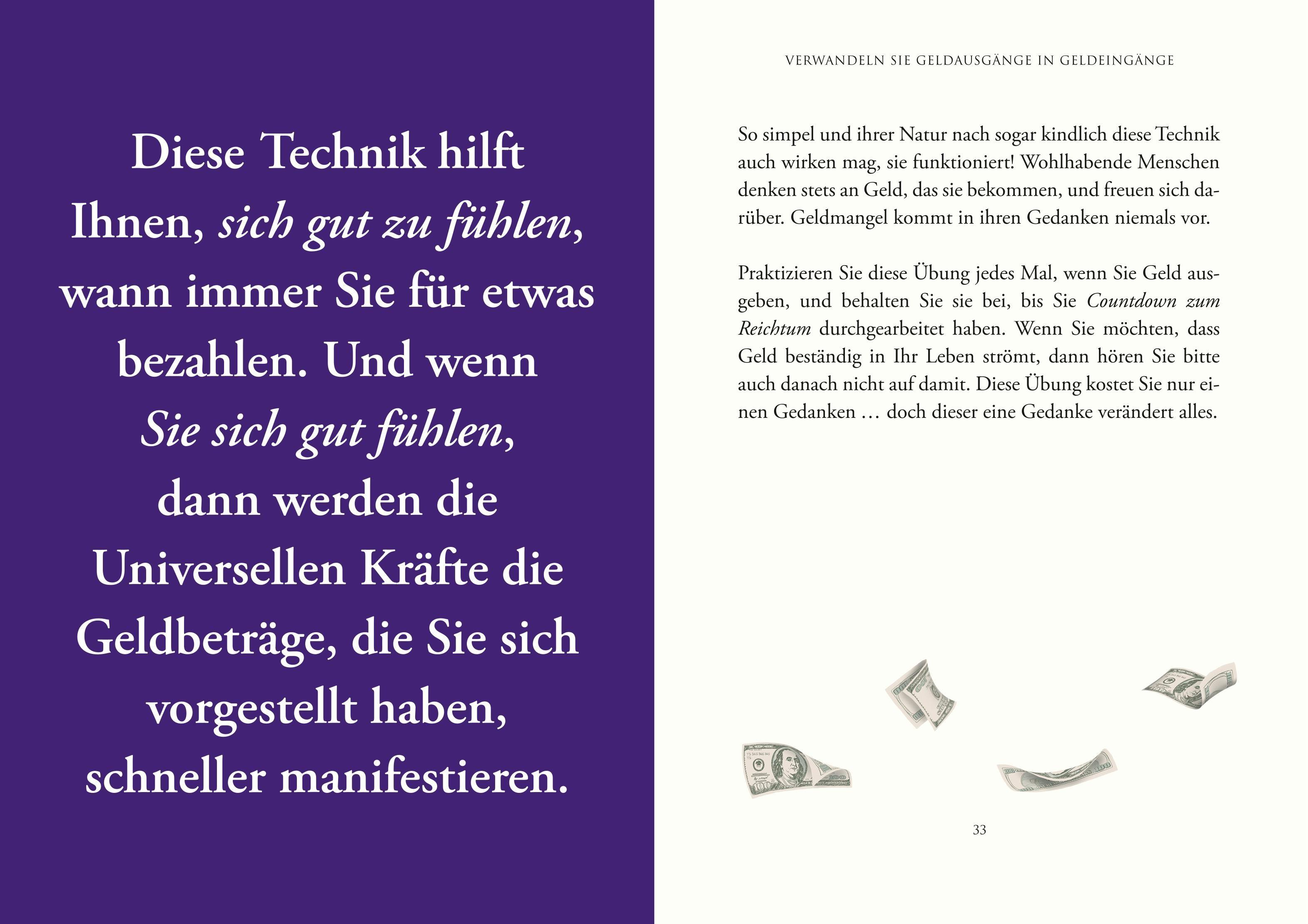 Beispielinhalt (Bild) Countdown zum Reichtum