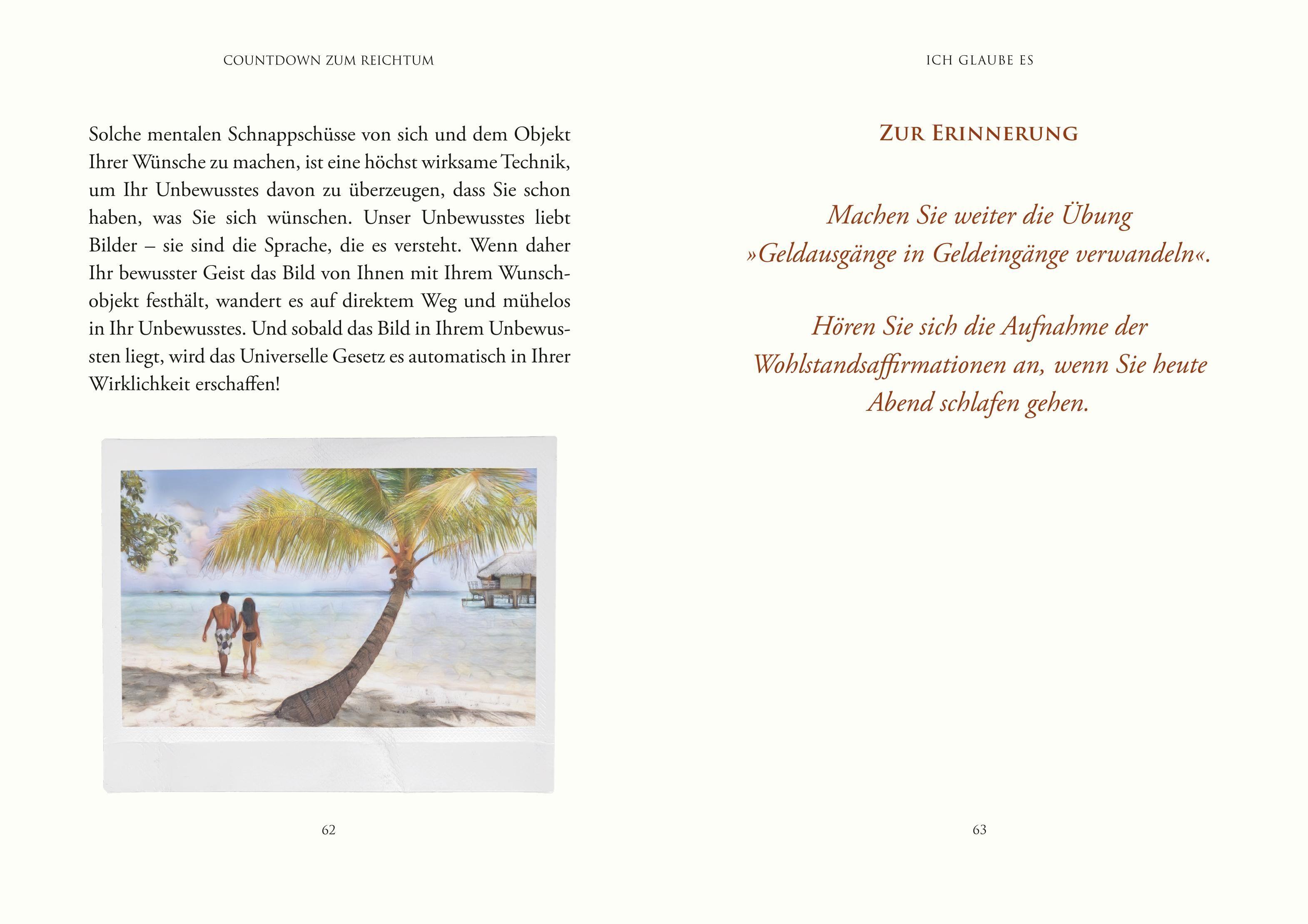 Beispielinhalt (Bild) Countdown zum Reichtum