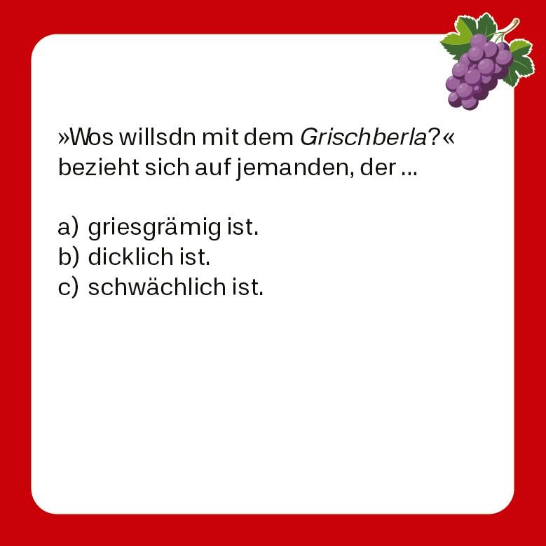 Beispielinhalt (Bild) Allmächd - Fränkisches Dialekt-Quiz (Neuauflage)