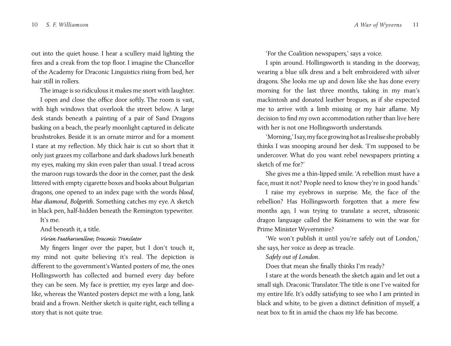 Beispielinhalt (Bild) A WAR OF WYVERNS