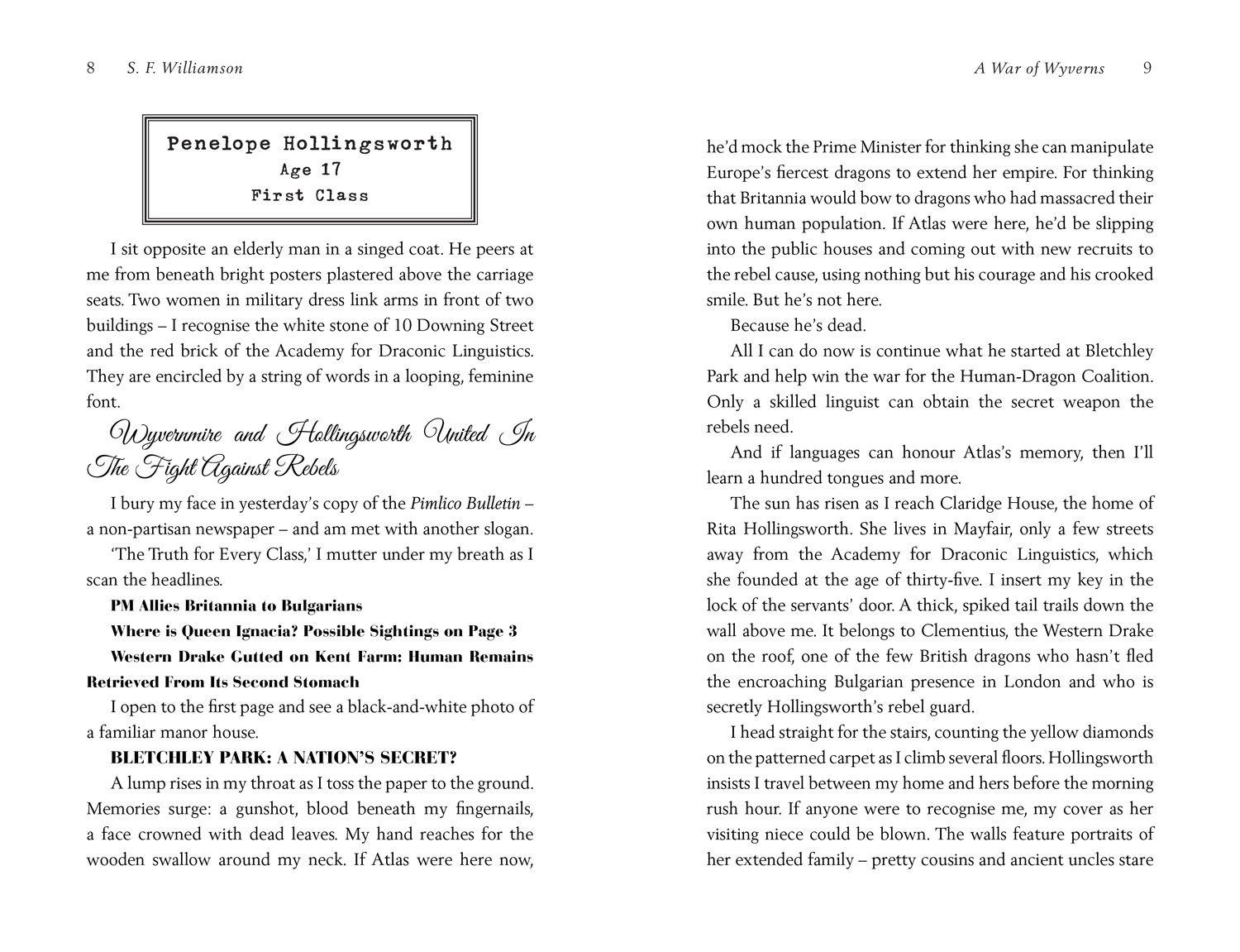 Beispielinhalt (Bild) A WAR OF WYVERNS