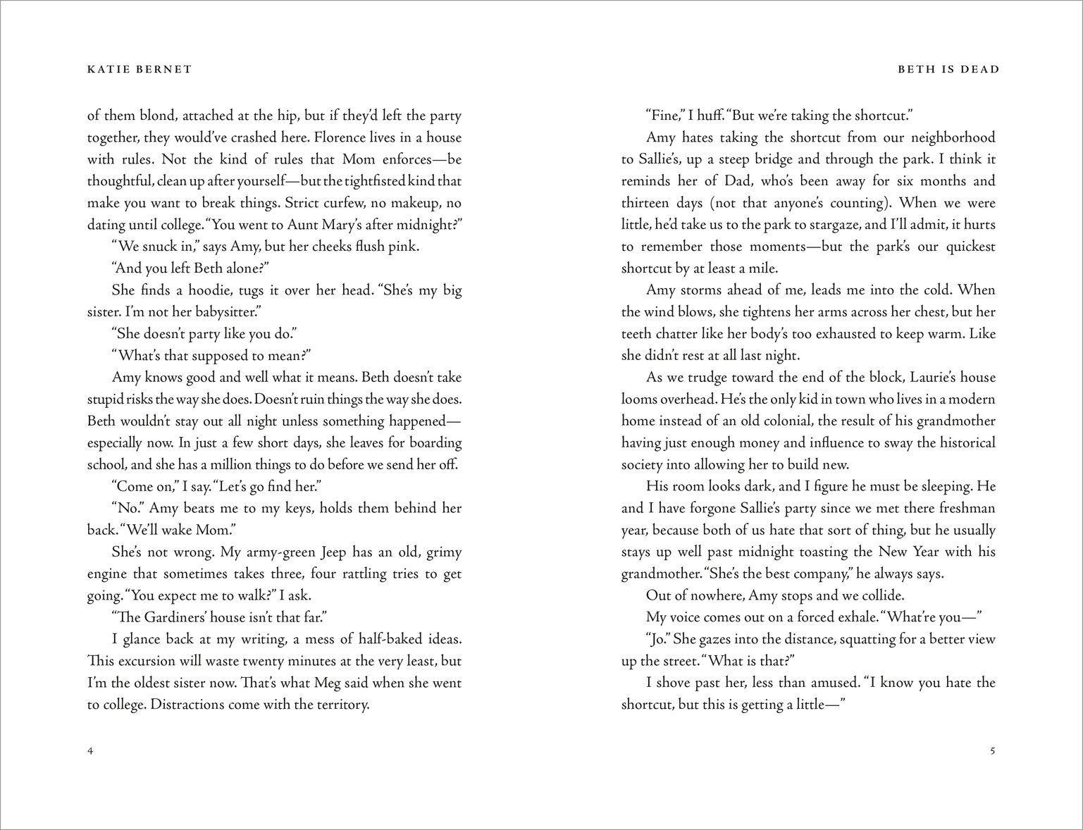 Beispielinhalt (Bild) Beth is Dead