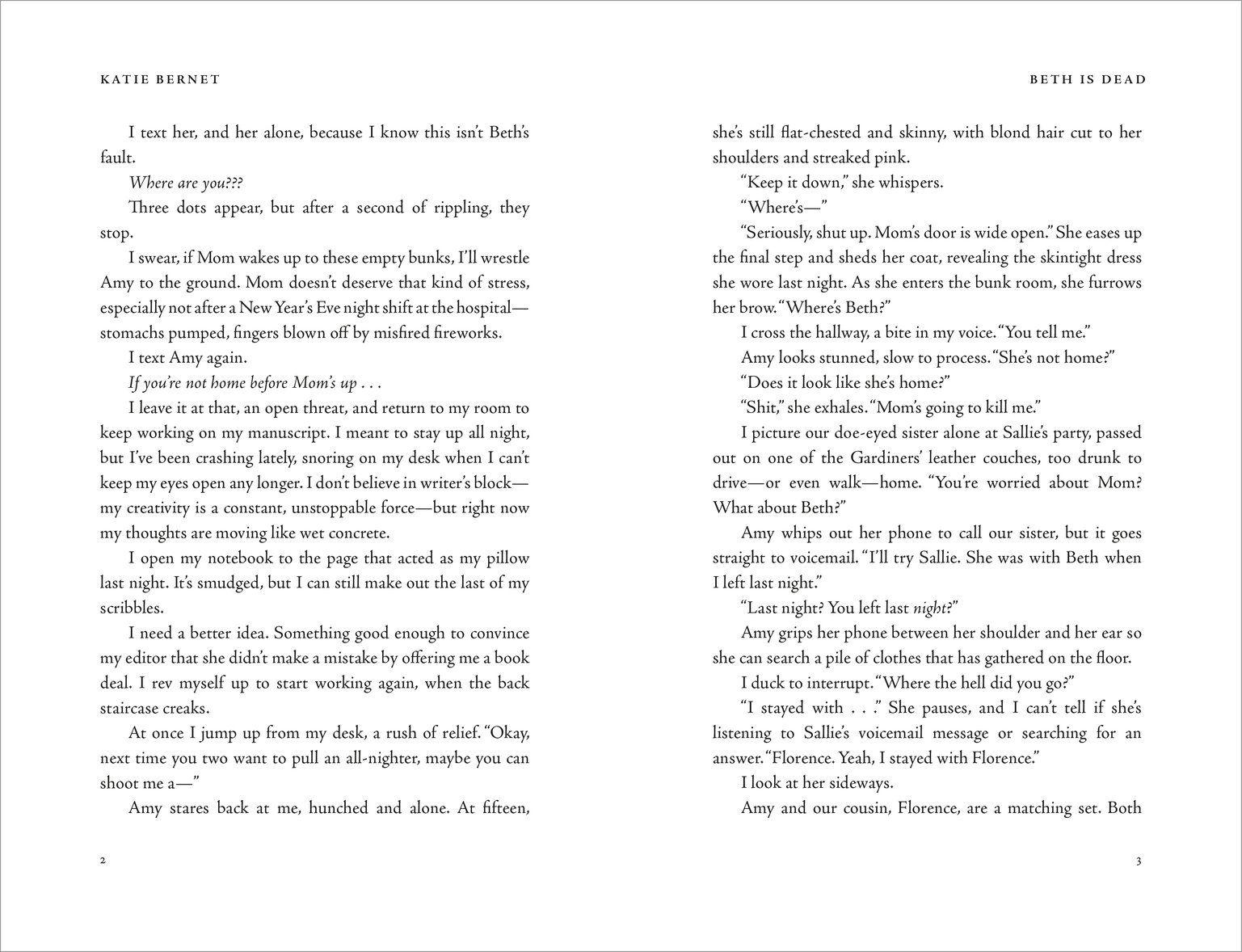 Beispielinhalt (Bild) Beth is Dead