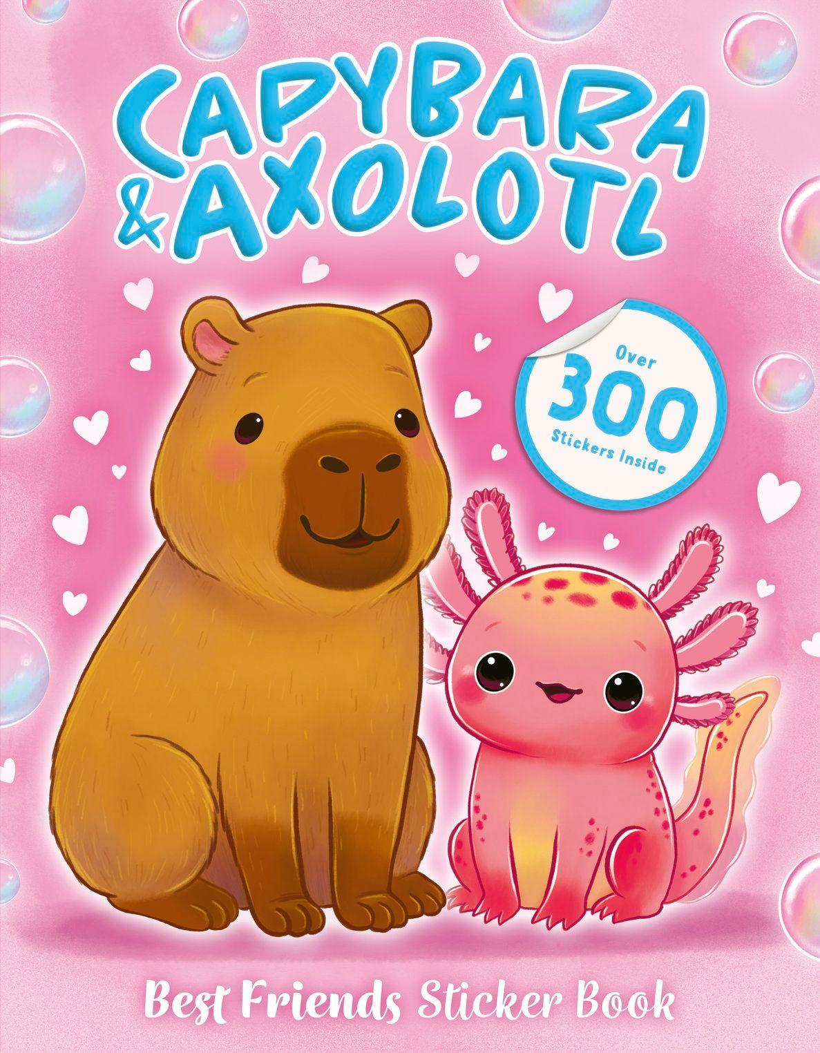 Vorderes Coverbild Best Friends Sticker Book: Capybara and Axolotl