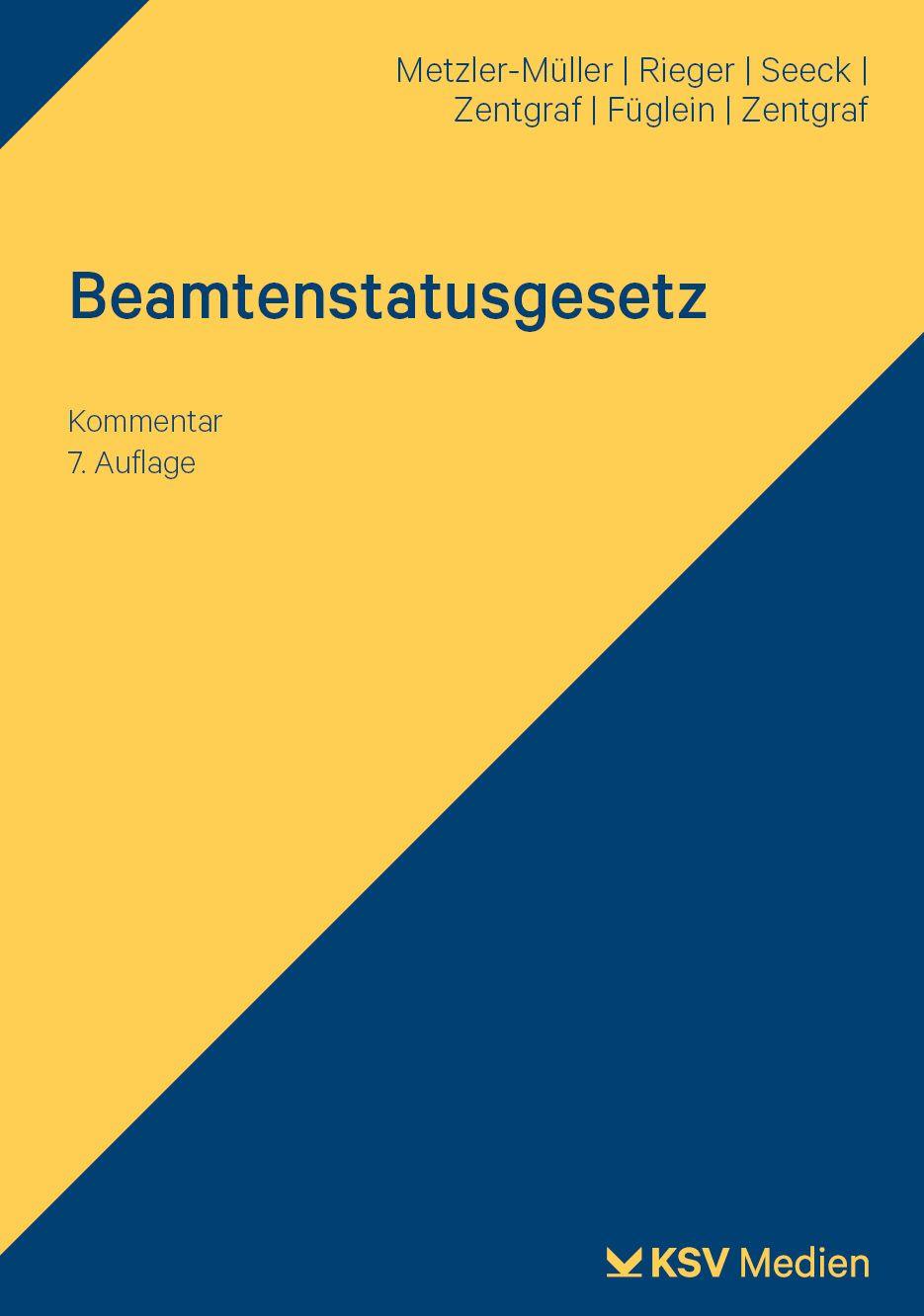 Vorderes Coverbild Beamtenstatusgesetz