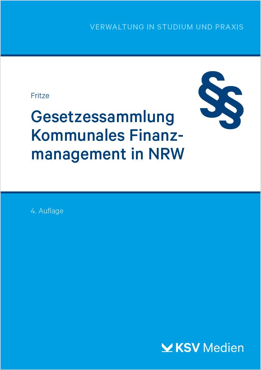 Vorderes Coverbild Gesetzessammlung Kommunales Finanzmanagement in NRW