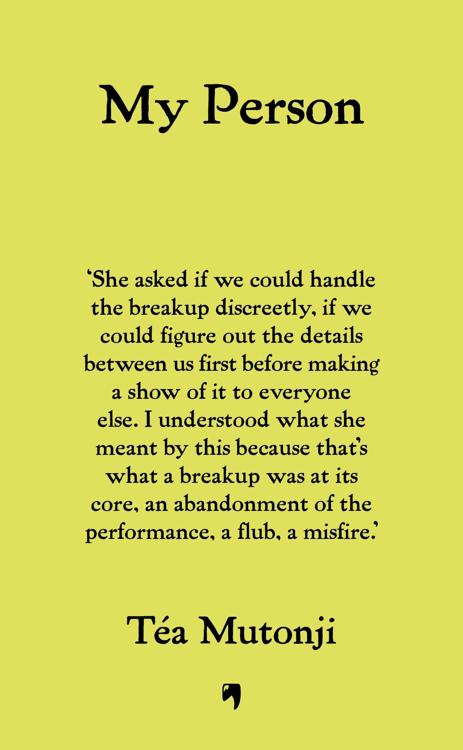 Vorderes Coverbild My Person