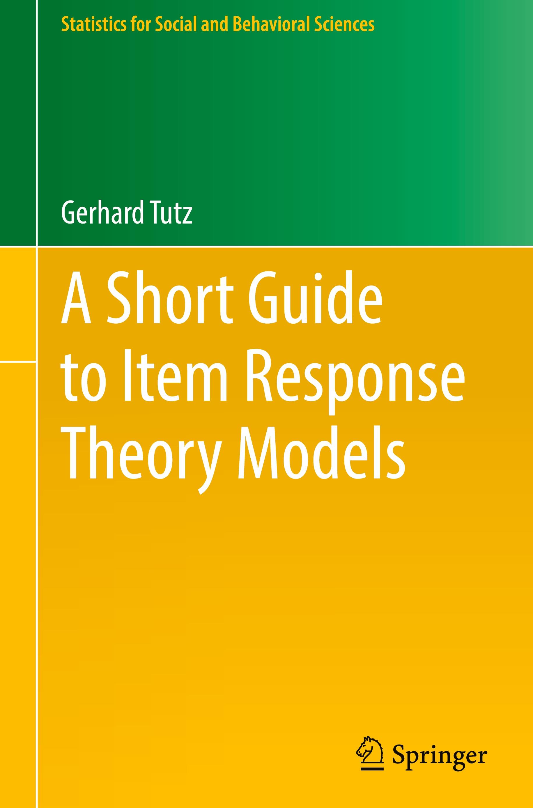 Vorderes Coverbild A Short Guide to Item Response Theory Models