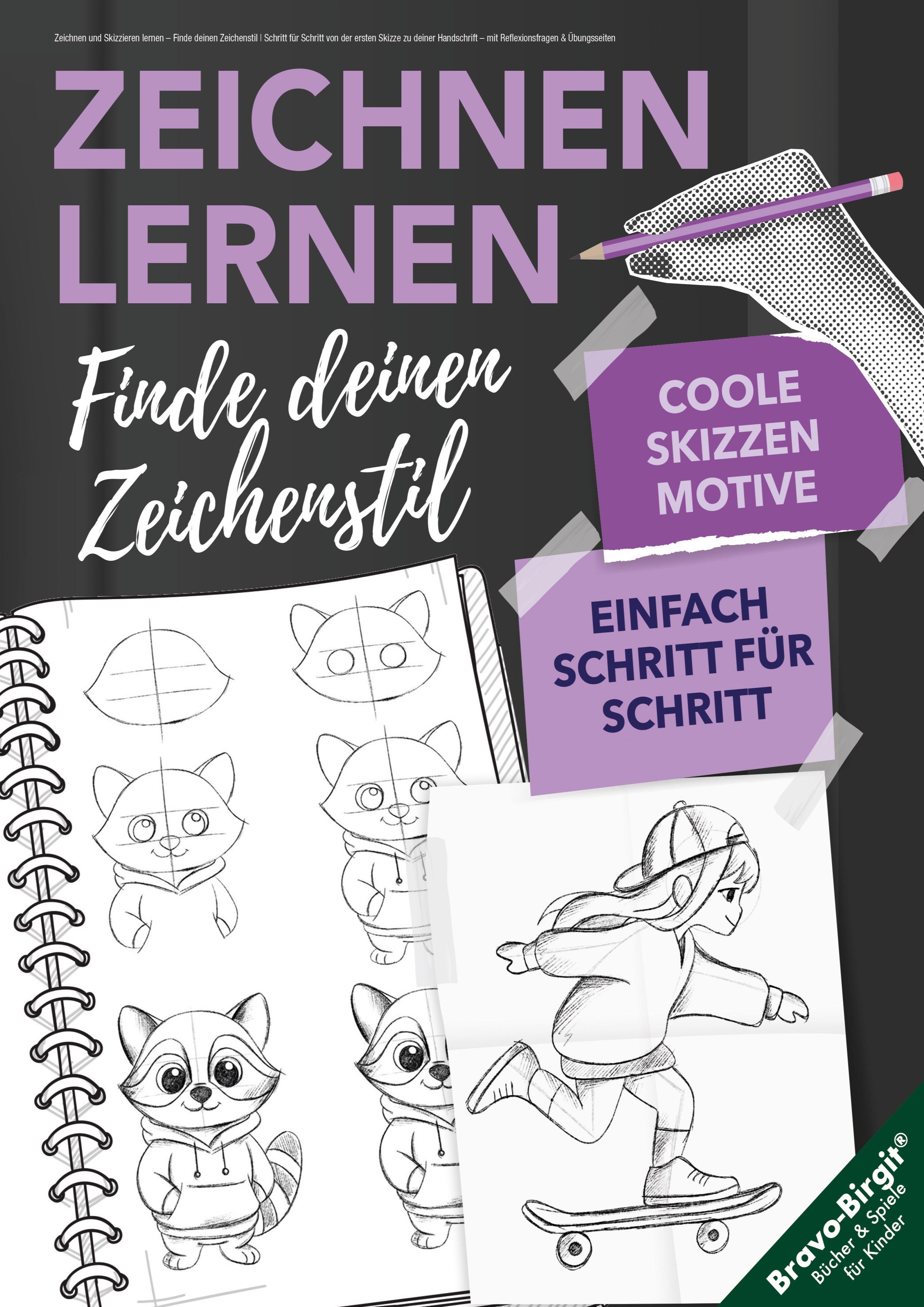 Vorderes Coverbild Zeichnen und Skizzieren lernen - Finde deinen Zeichenstil