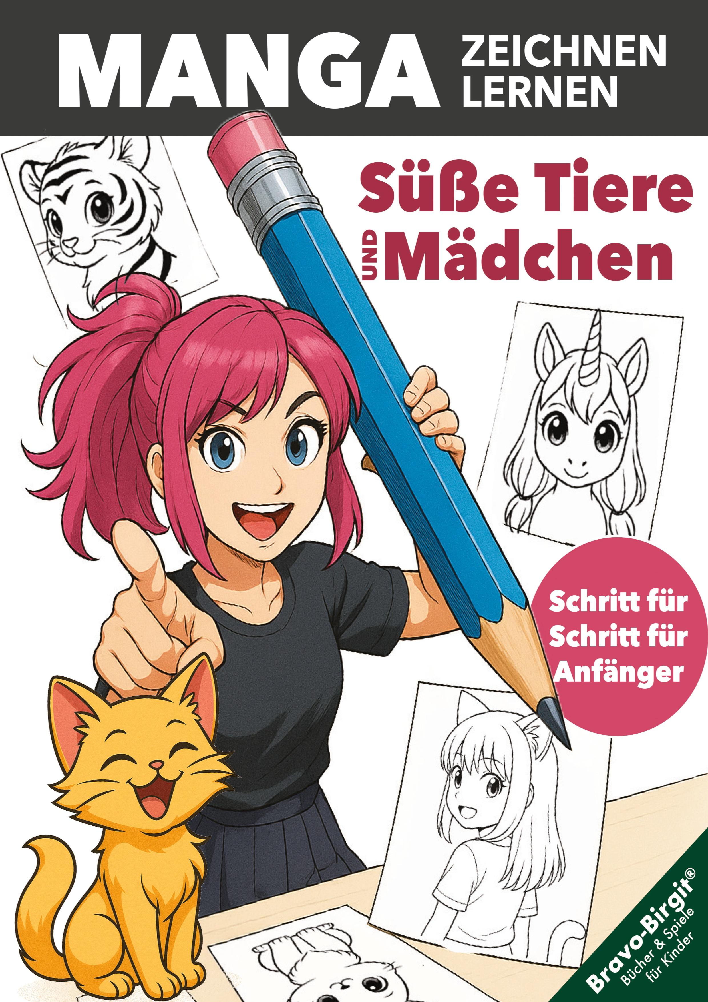 Vorderes Coverbild Manga Zeichnen lernen - einfach Schritt für Schritt für junge Anfänger