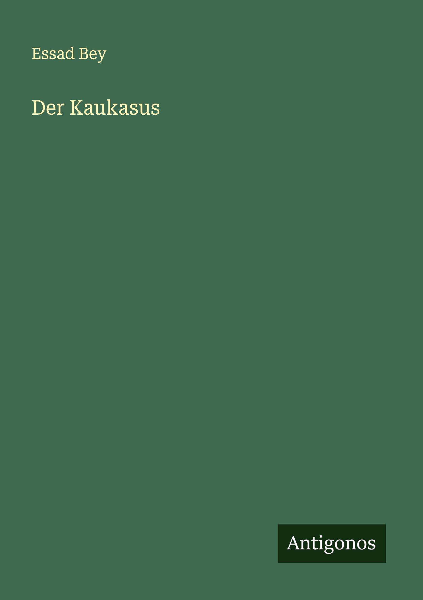 Vorderes Coverbild Der Kaukasus