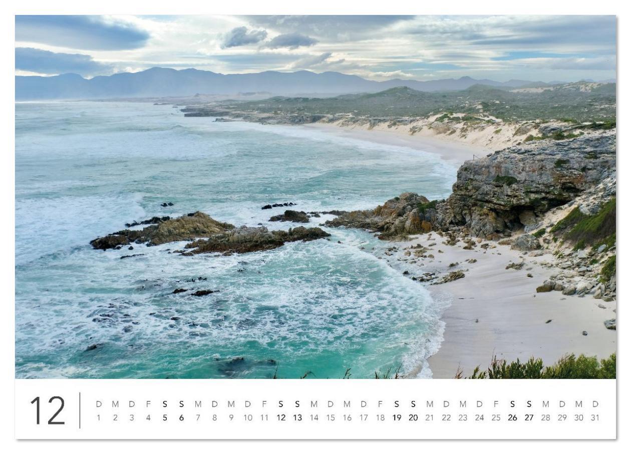 Beispielinhalt (Bild) Südafrika Garden Route (Wandkalender 2026 DIN A4 quer), CALVENDO Monatskalender