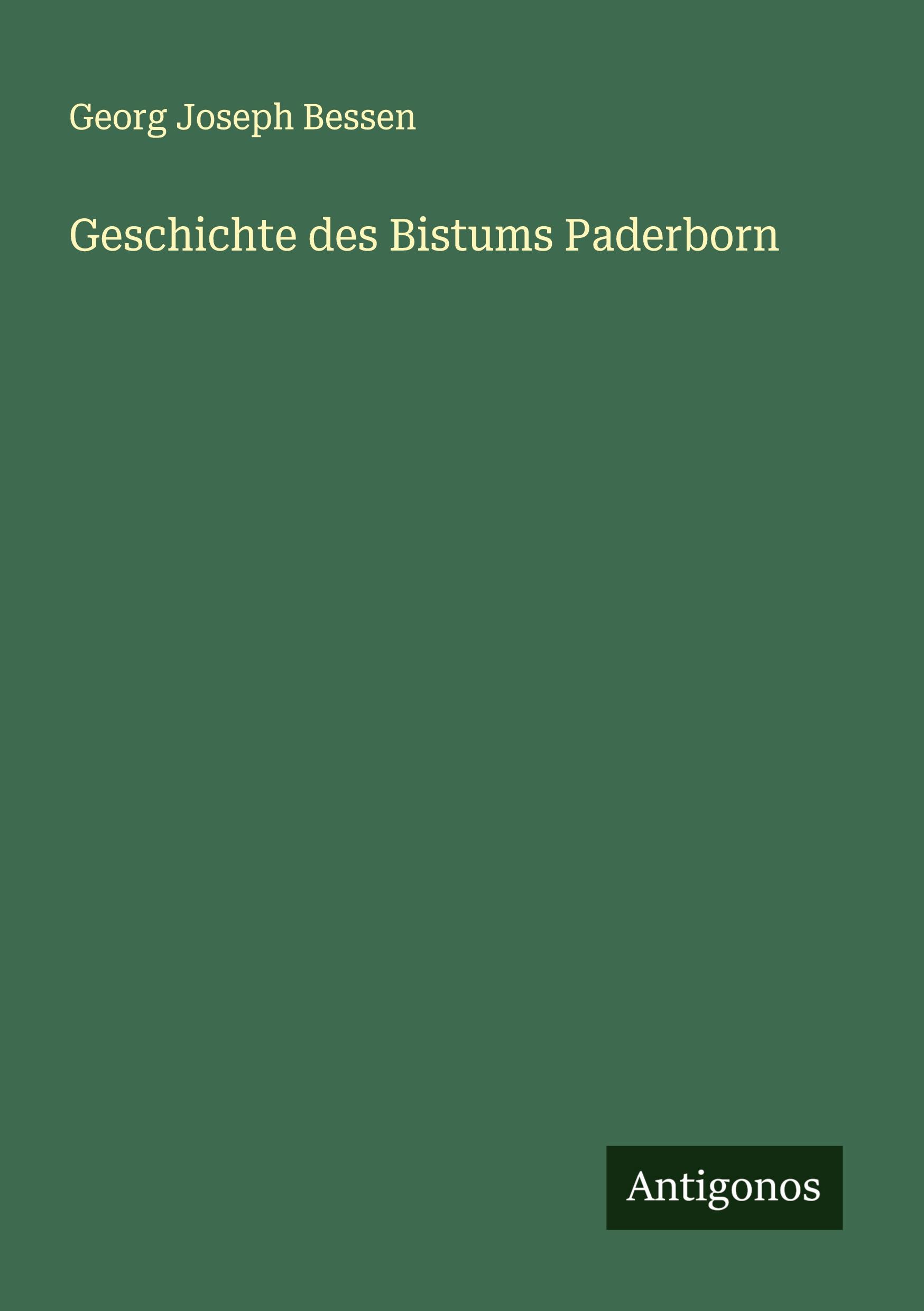Vorderes Coverbild Geschichte des Bistums Paderborn