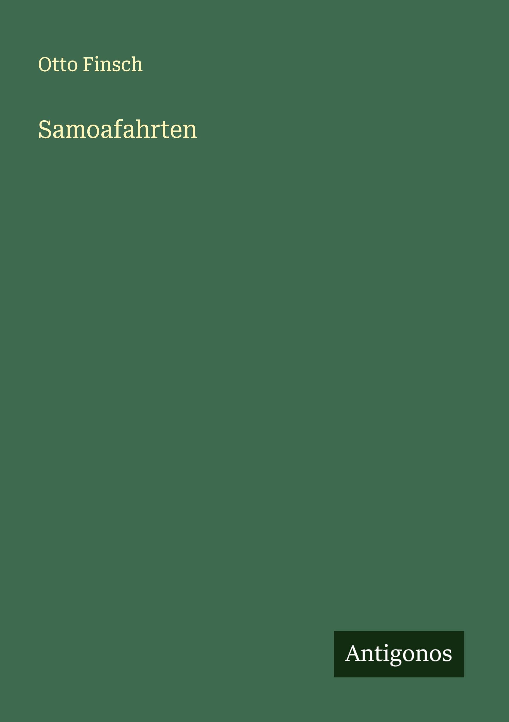 Vorderes Coverbild Samoafahrten