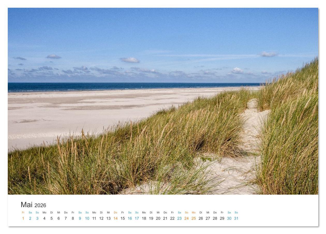 Beispielinhalt (Bild) Amrum: Natur und Freiheit (Wandkalender 2026 DIN A3 quer), CALVENDO Monatskalender