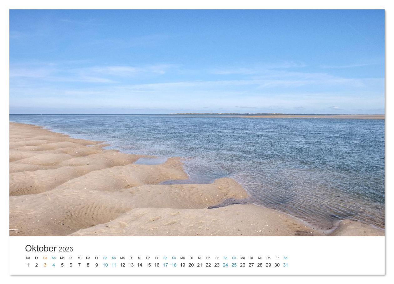 Beispielinhalt (Bild) Amrum: Natur und Freiheit (Wandkalender 2026 DIN A3 quer), CALVENDO Monatskalender