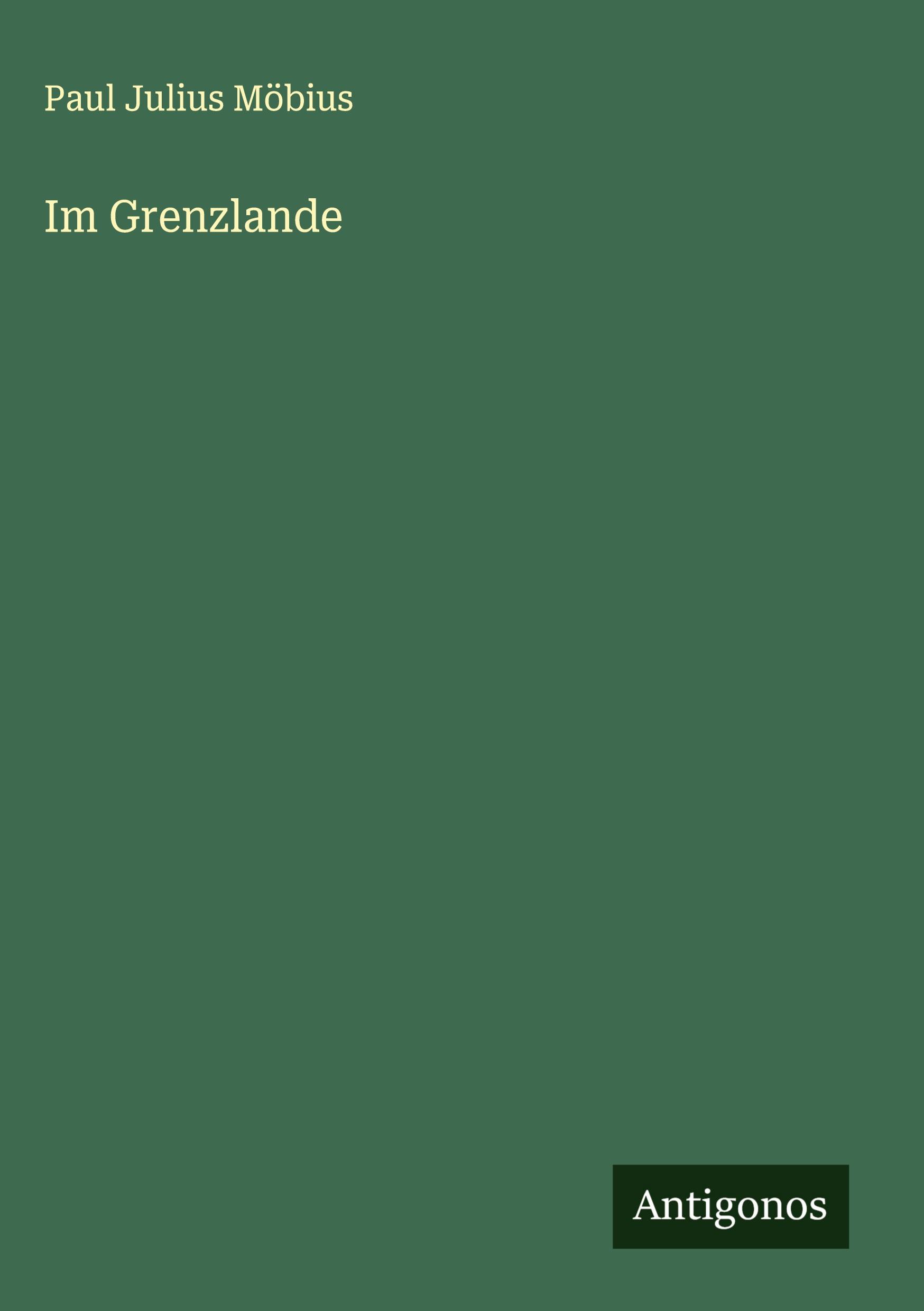 Vorderes Coverbild Im Grenzlande