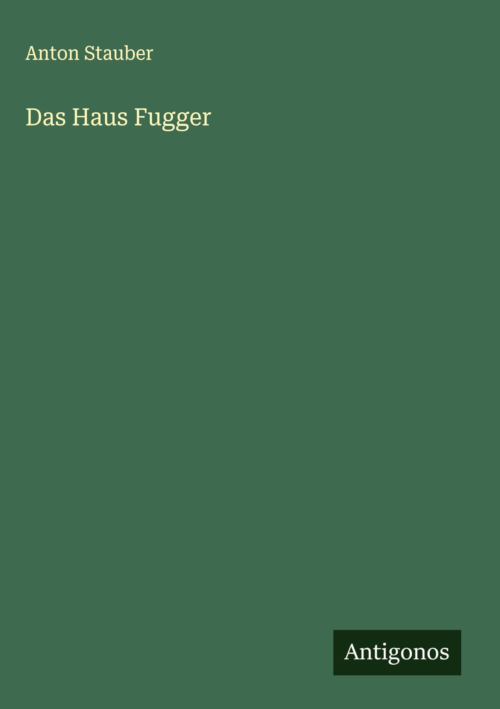 Vorderes Coverbild Das Haus Fugger