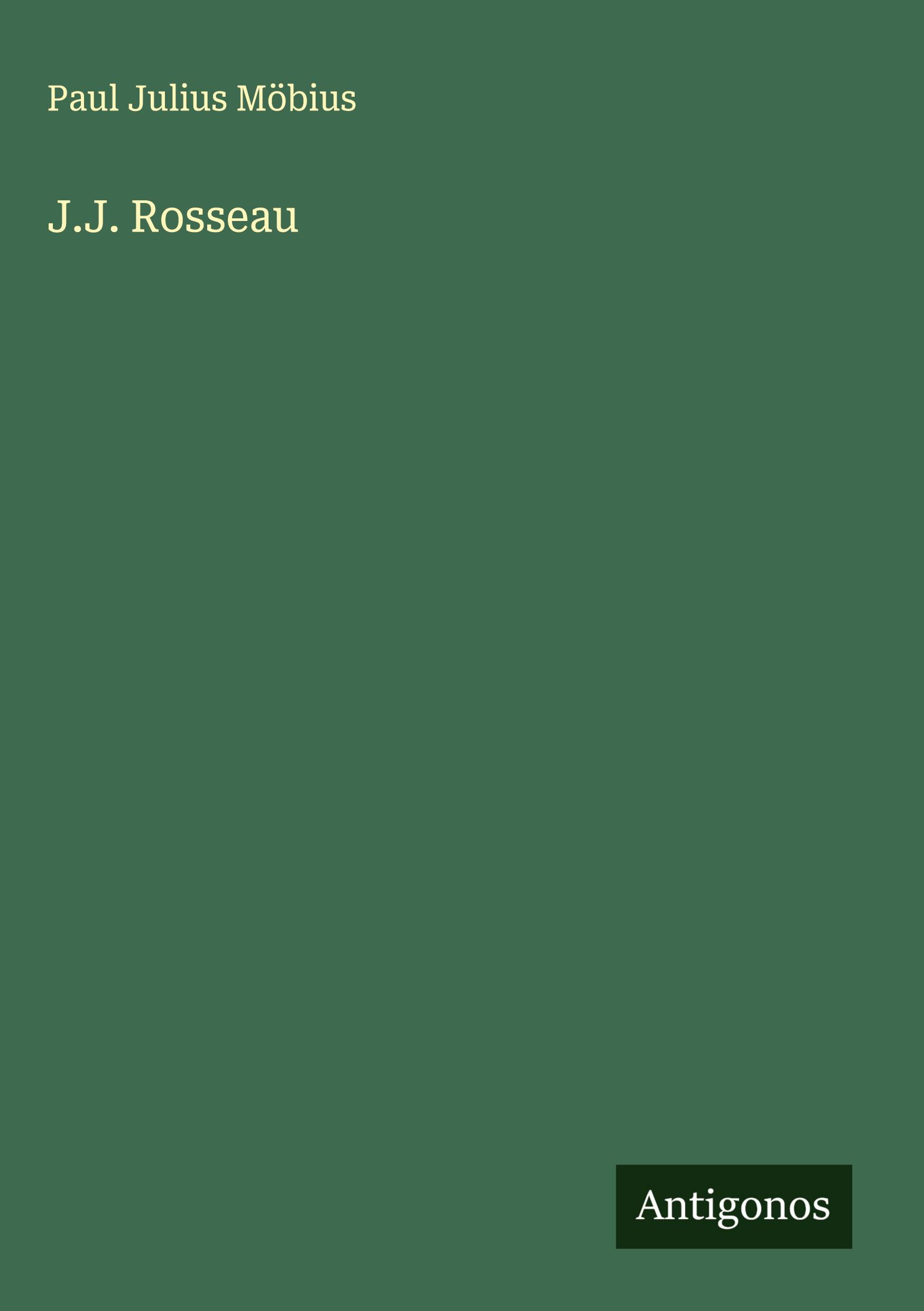 Vorderes Coverbild J.J. Rosseau