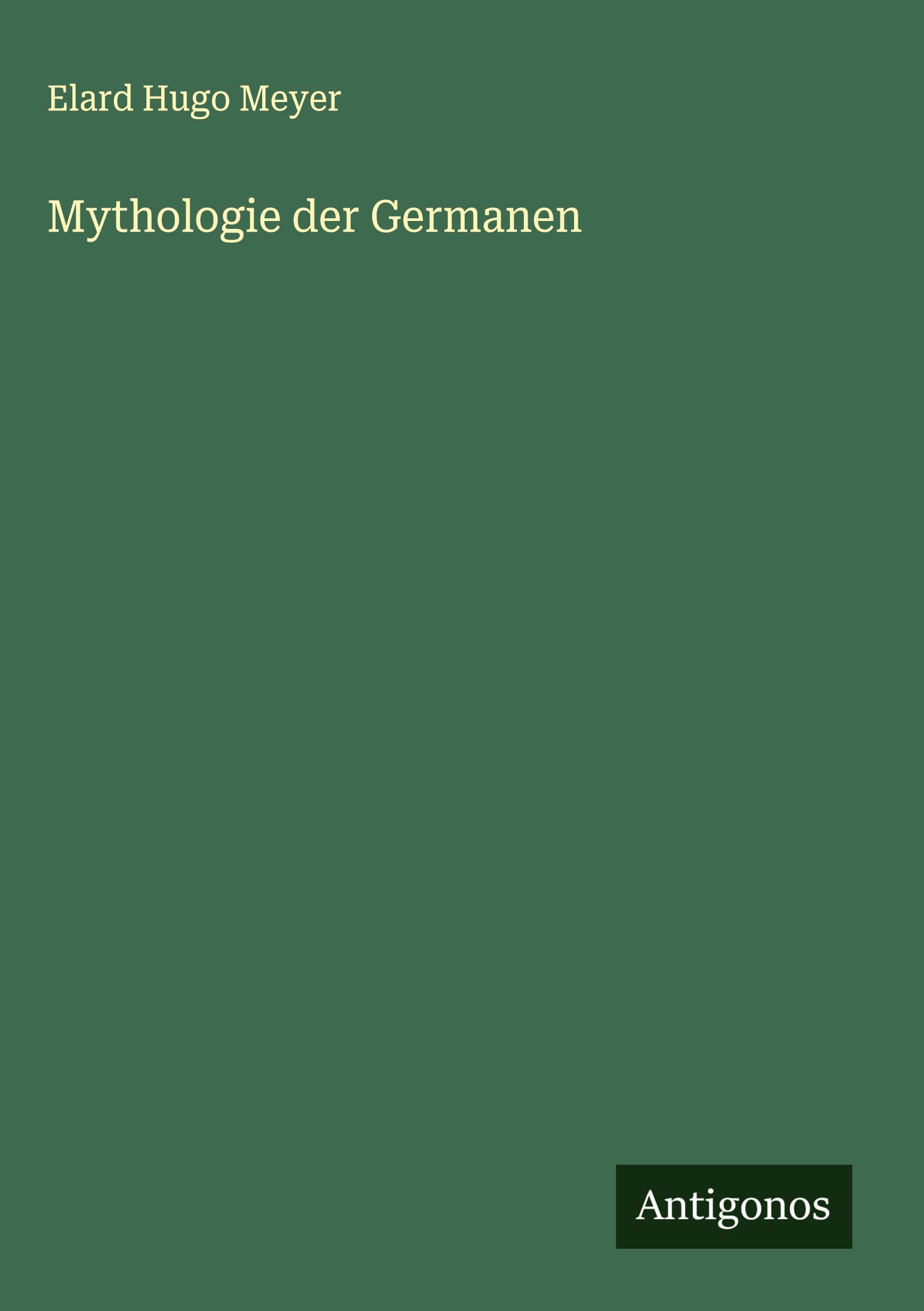 Vorderes Coverbild Mythologie der Germanen
