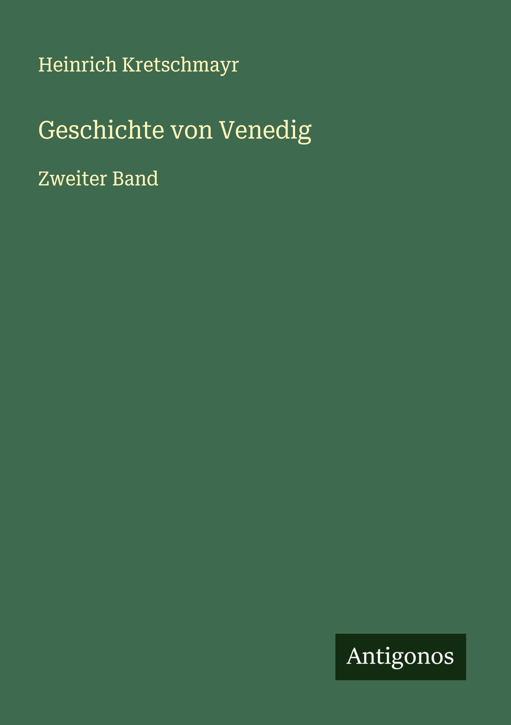 Vorderes Coverbild Geschichte von Venedig