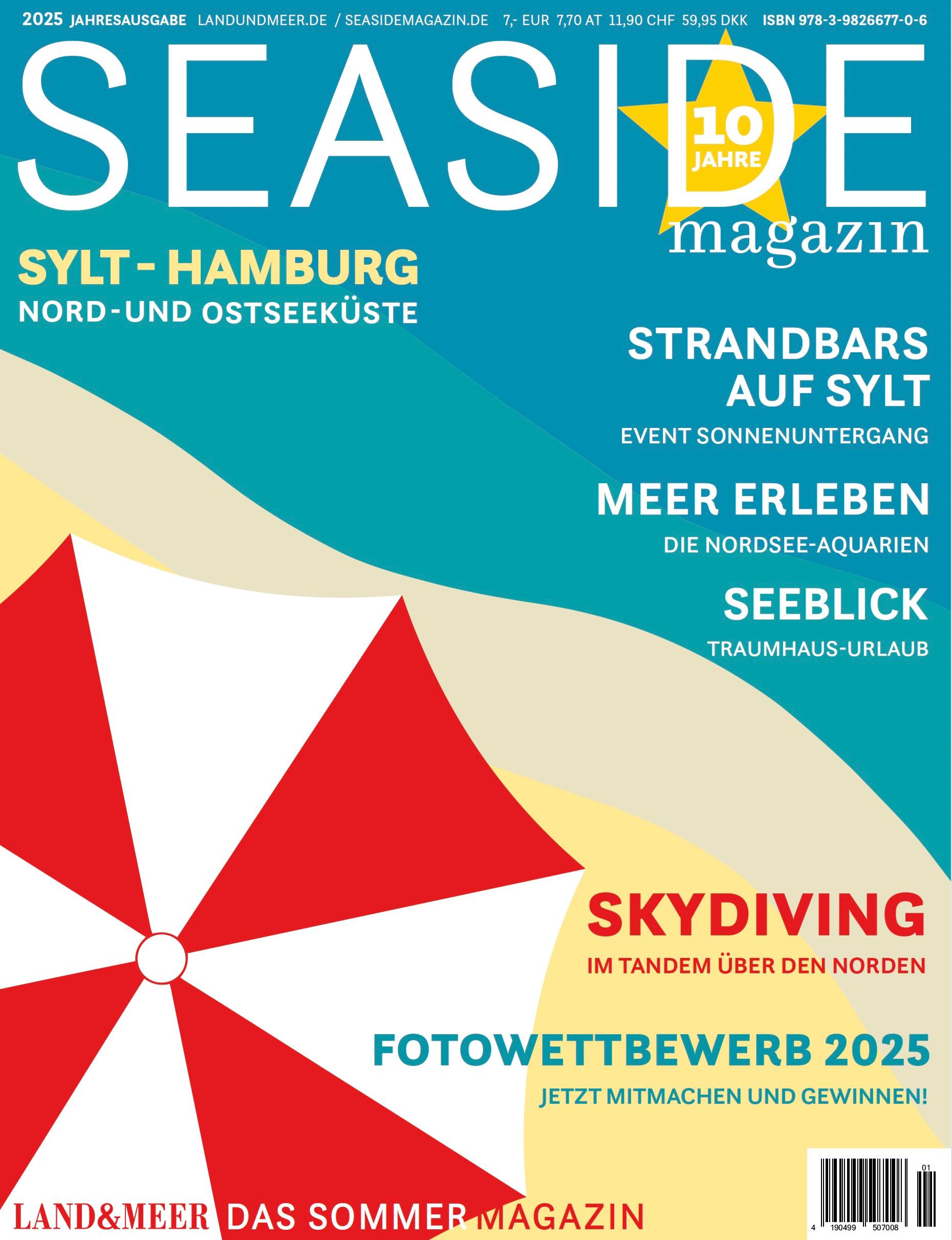 Vorderes Coverbild SEASIDEmagazin 2025