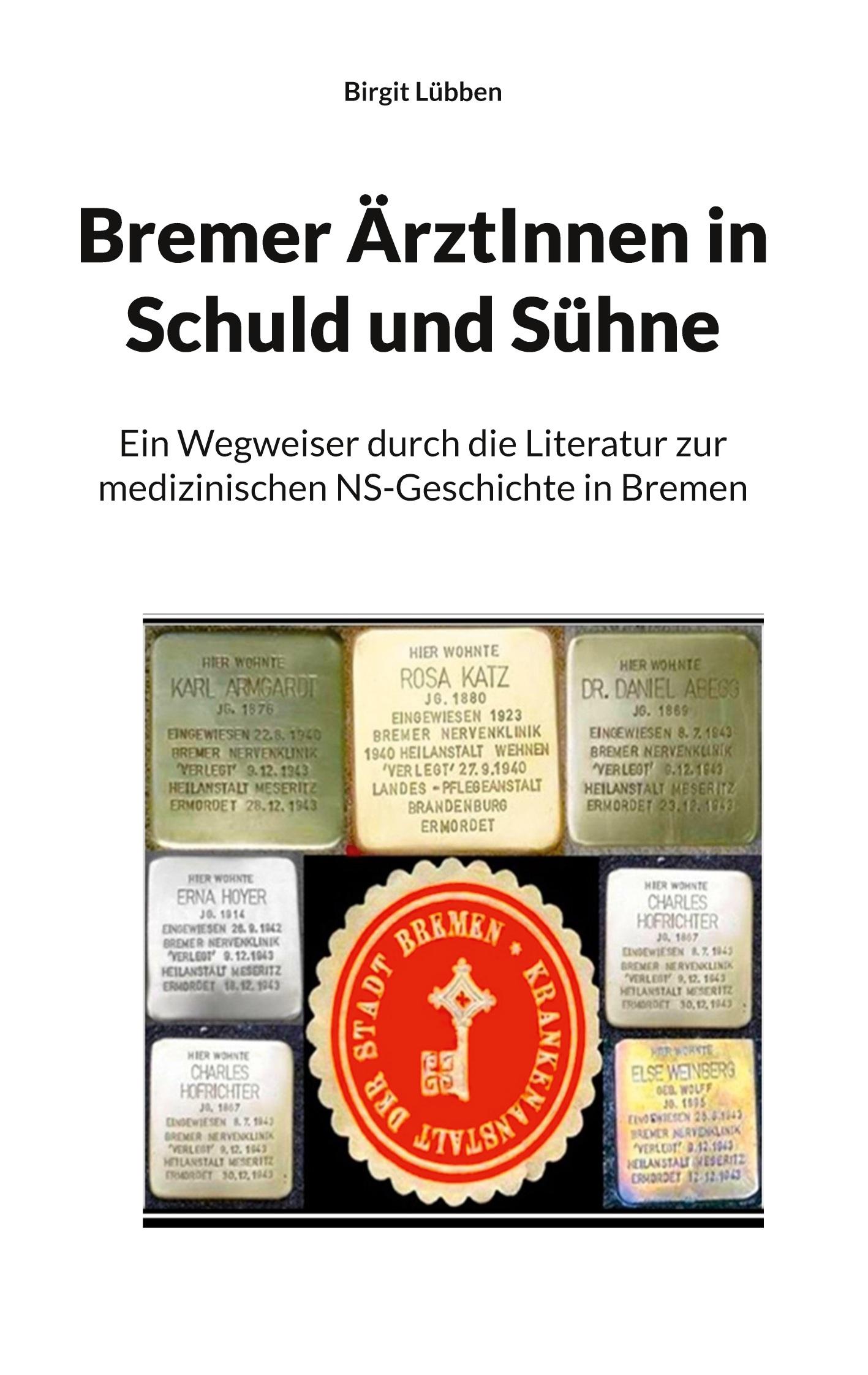 Vorderes Coverbild Bremer ÄrztInnen in Schuld und Sühne