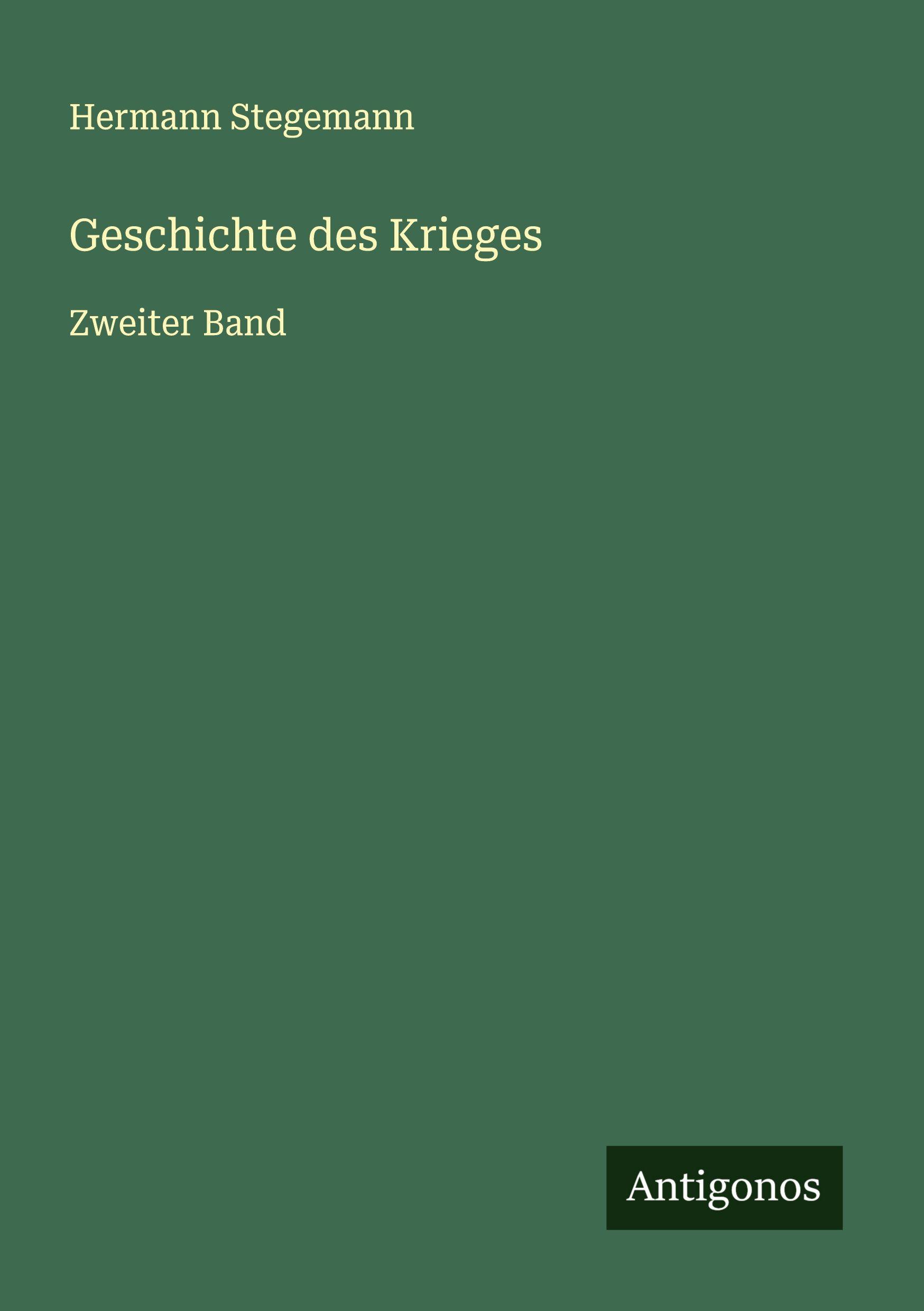 Vorderes Coverbild Geschichte des Krieges