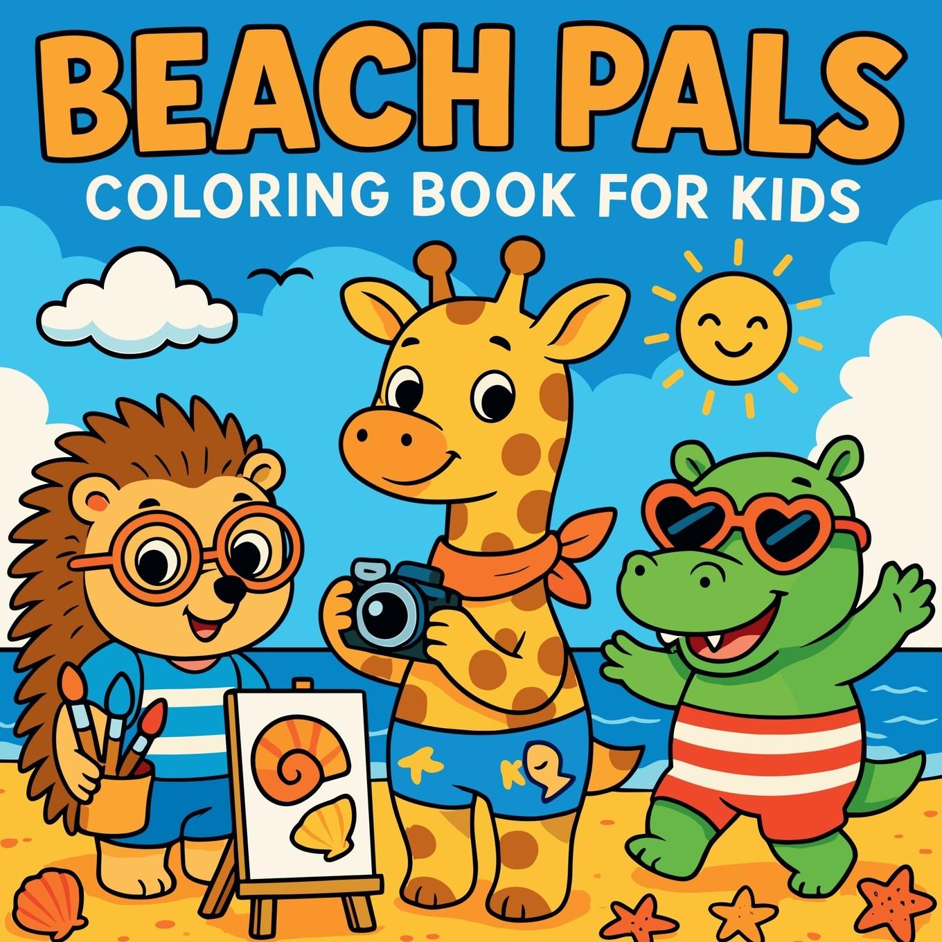 Vorderes Coverbild Beachy Pals - coloring book for kids