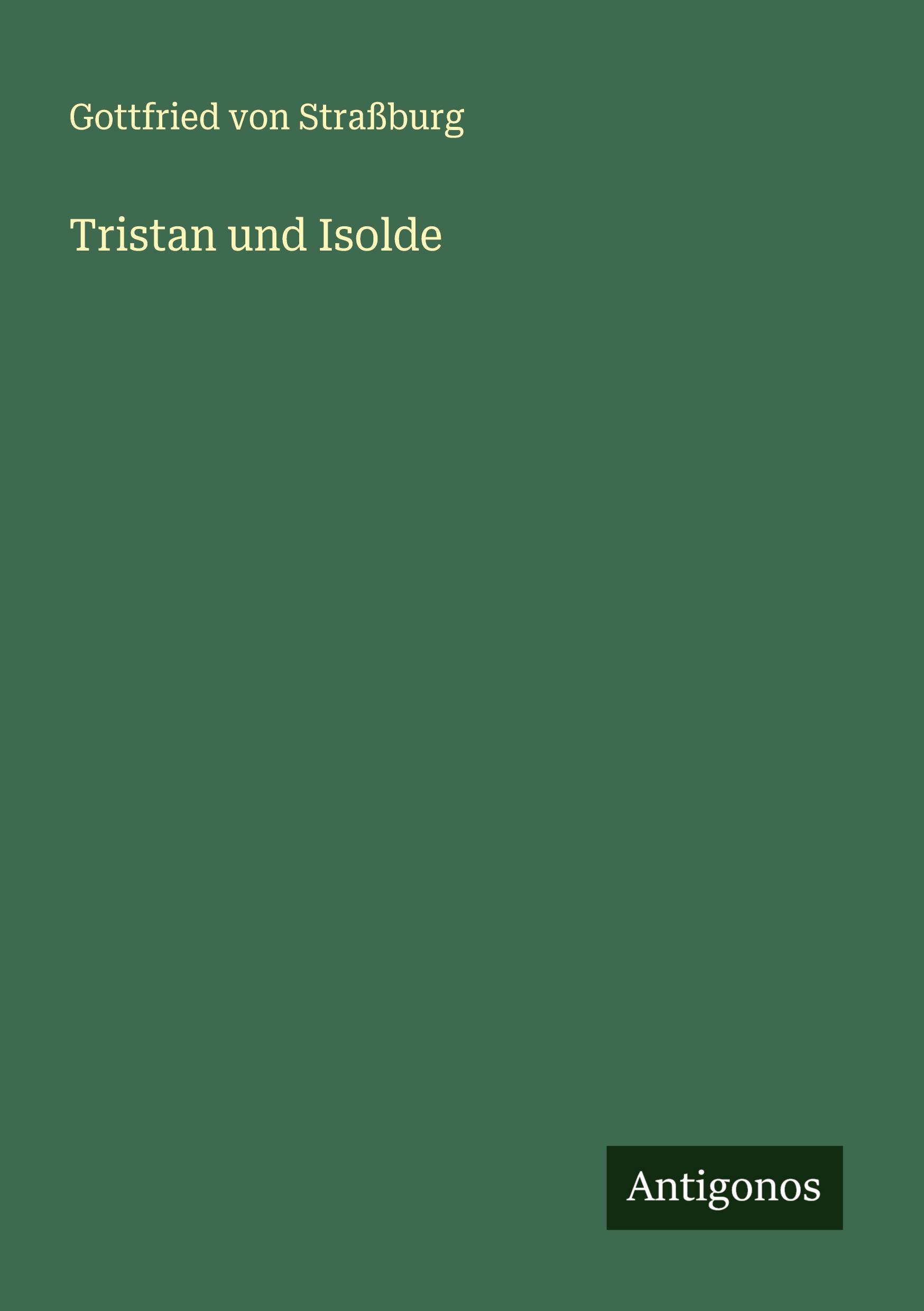 Vorderes Coverbild Tristan und Isolde
