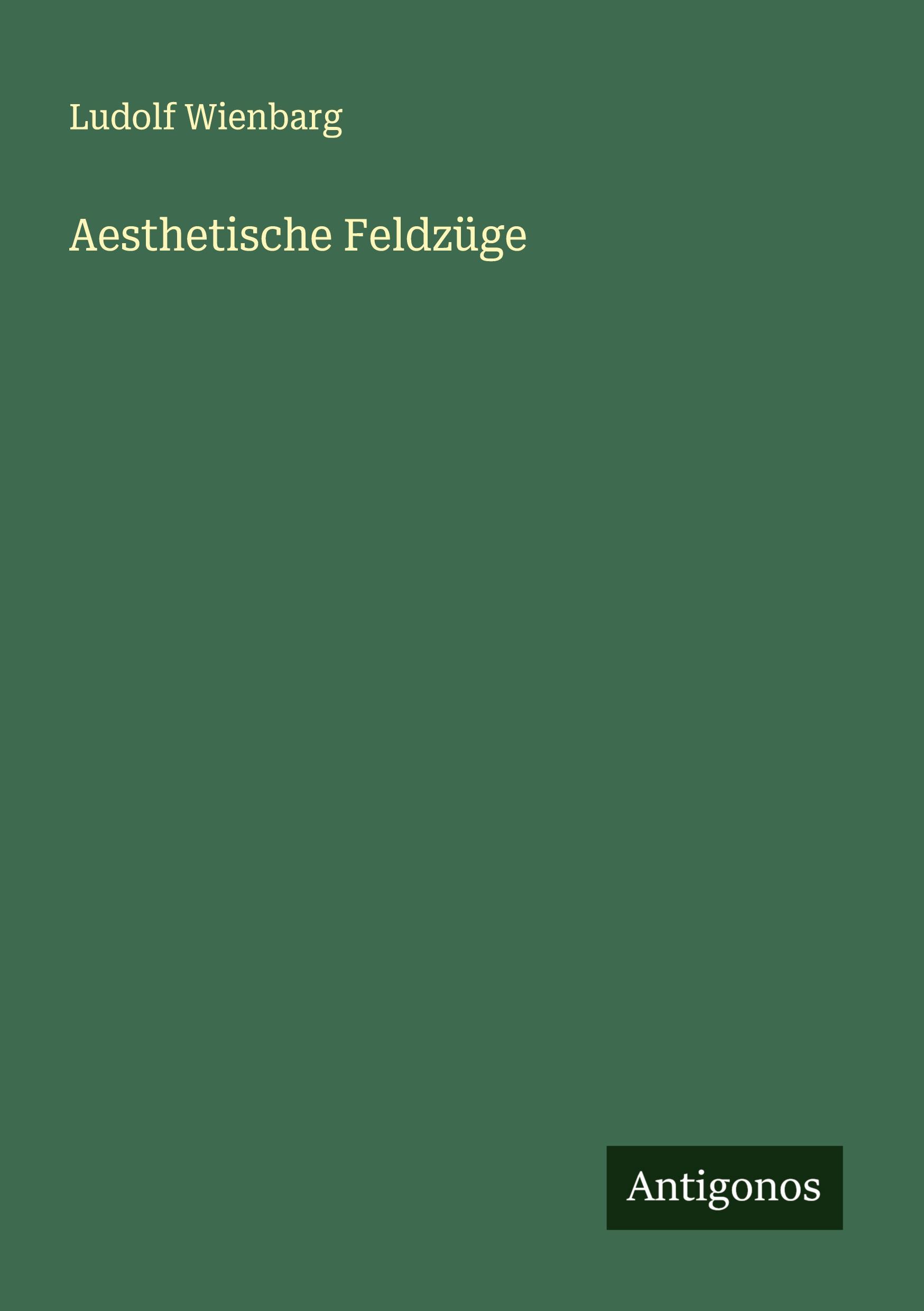 Vorderes Coverbild Aesthetische Feldzüge