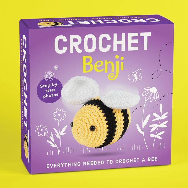 Vorderes Coverbild Pil Crochet Kit for Beginners - Benji the Bee Amigurumi - Complete DIY Kit with Step-By-Step Instructions, Yarn, Hook, Safety Eyes & Stuffing - Make a Stuffed Bee