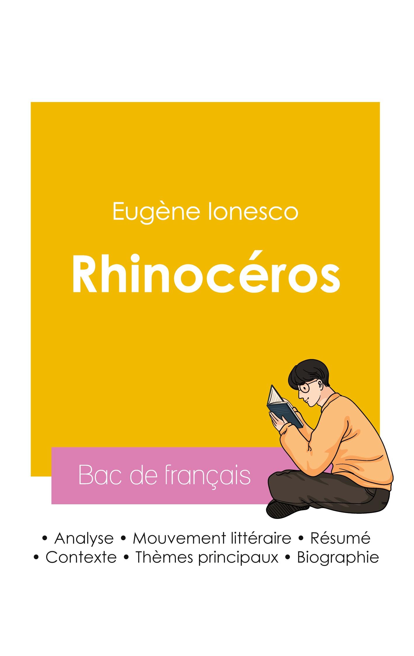 Vorderes Coverbild Réussir son Bac de français 2026 : Analyse de la pièce de théâtre Rhinocéros de Eugène Ionesco