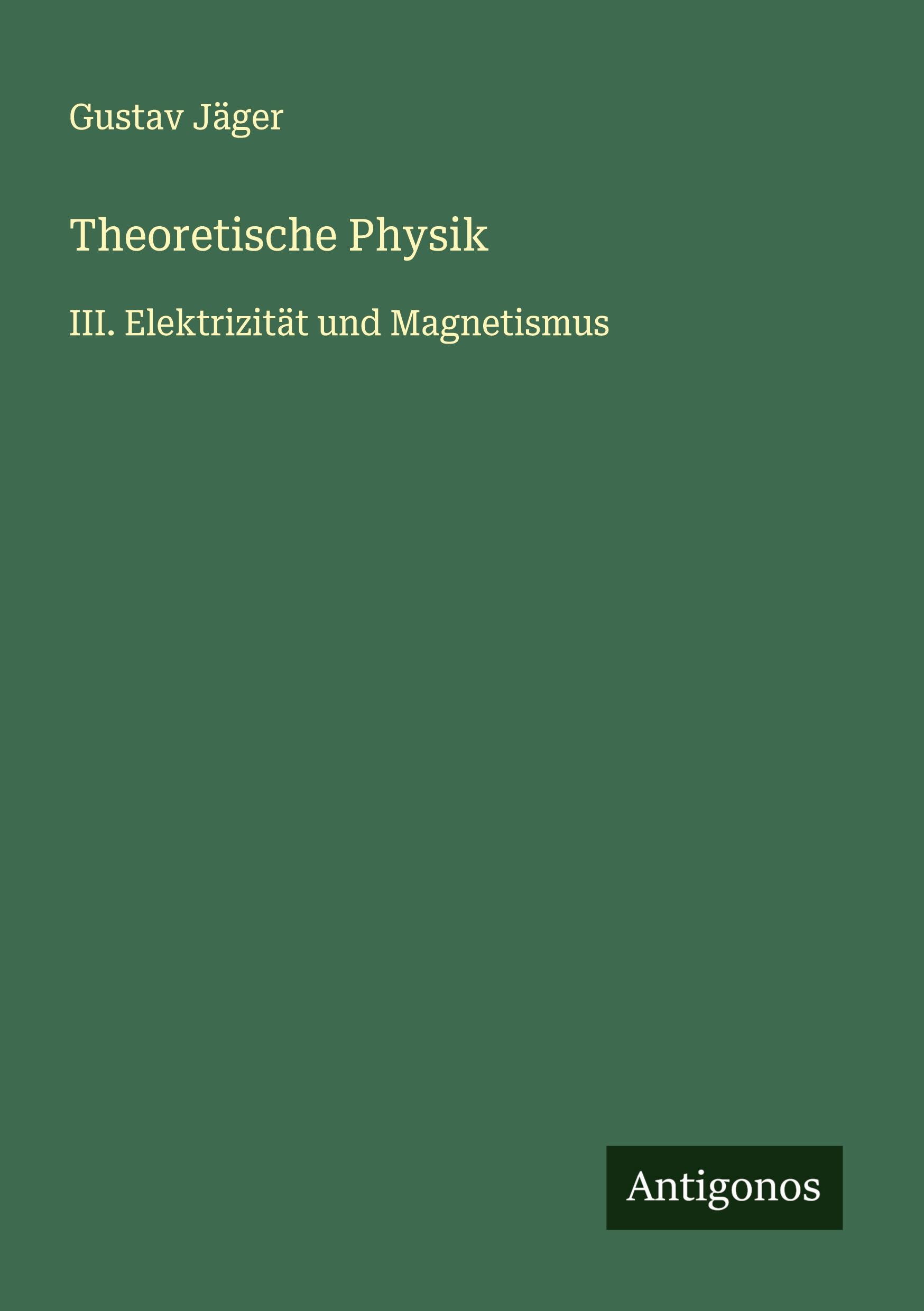 Vorderes Coverbild Theoretische Physik