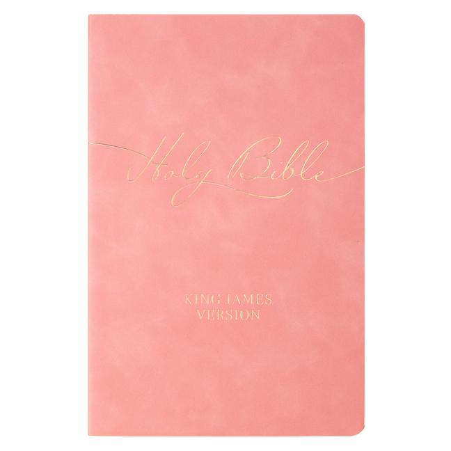Vorderes Coverbild KJV Bible Gift Faux Leather, Pink