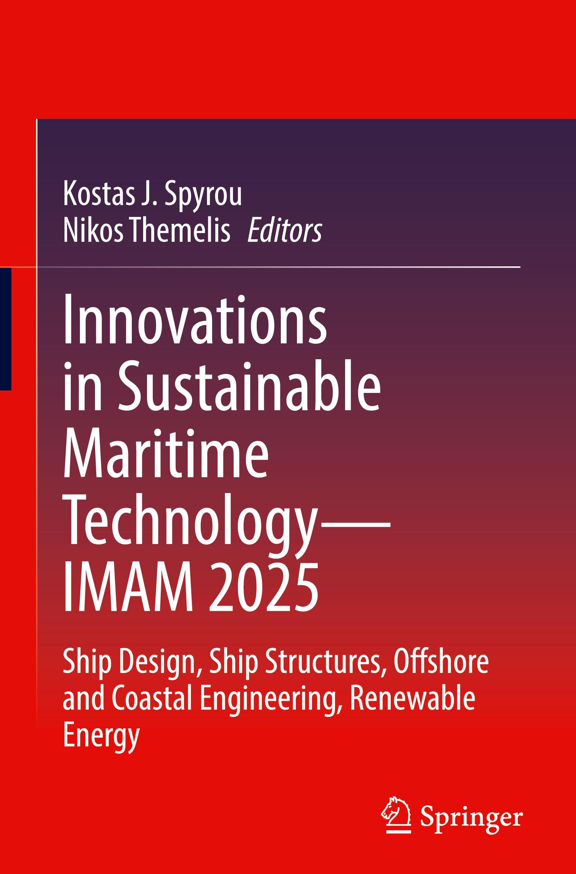 Vorderes Coverbild Innovations in Sustainable Maritime Technology-IMAM 2025