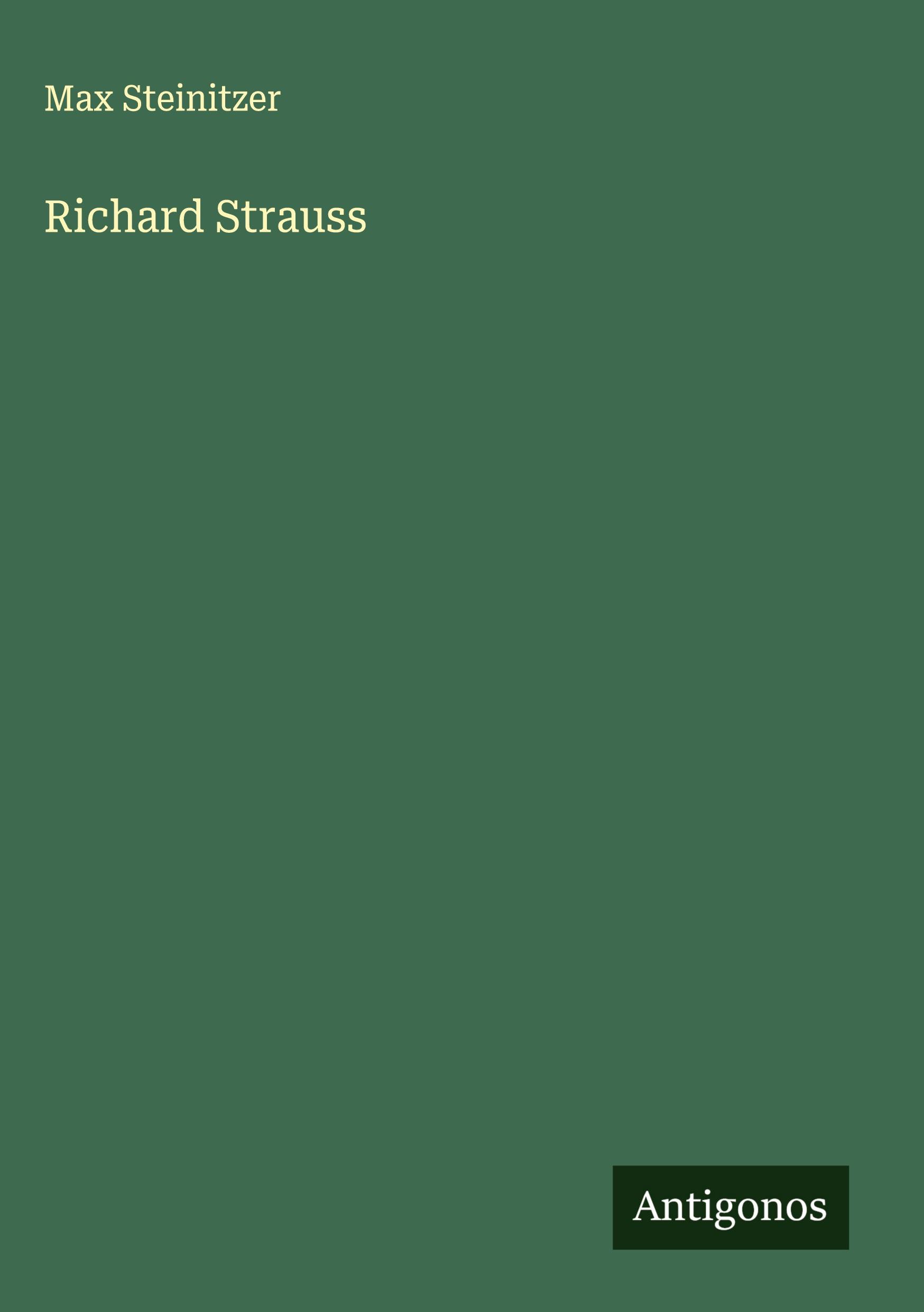 Vorderes Coverbild Richard Strauss